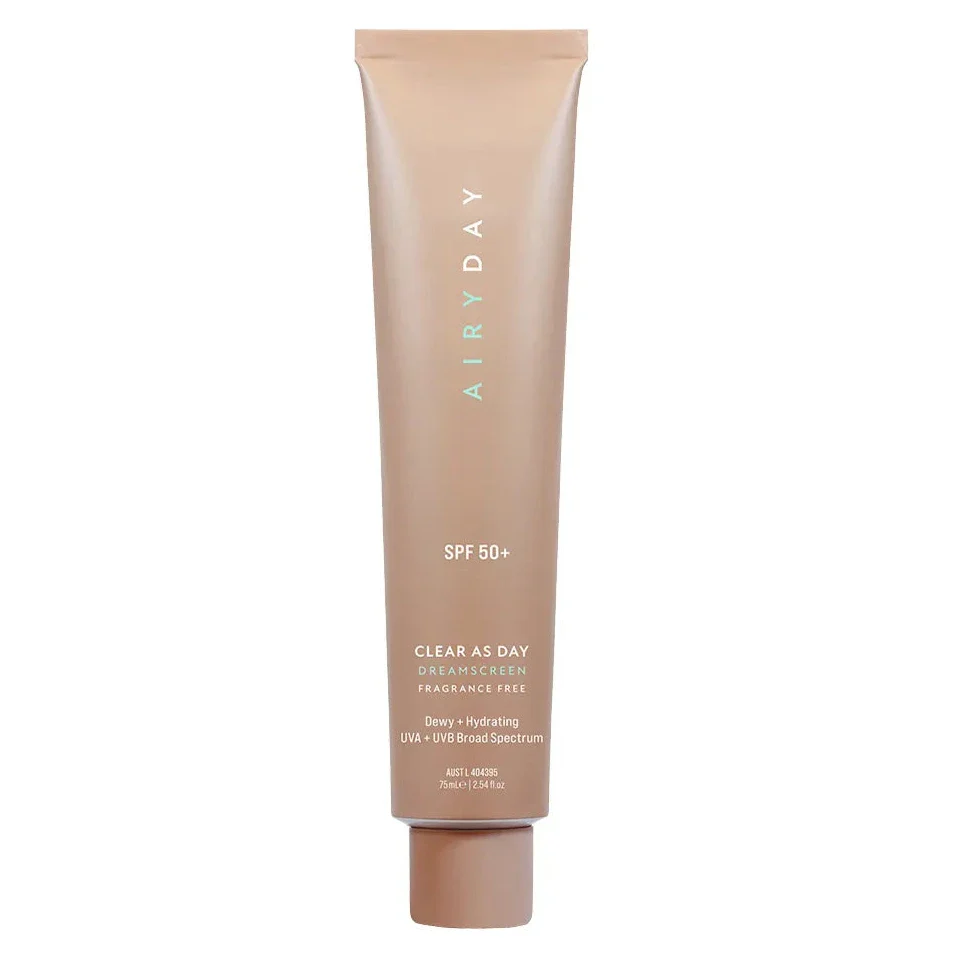 Airyday Clear As Day Dreamscreen SPF 50+ Fragrance Free Sunscreen 75ml