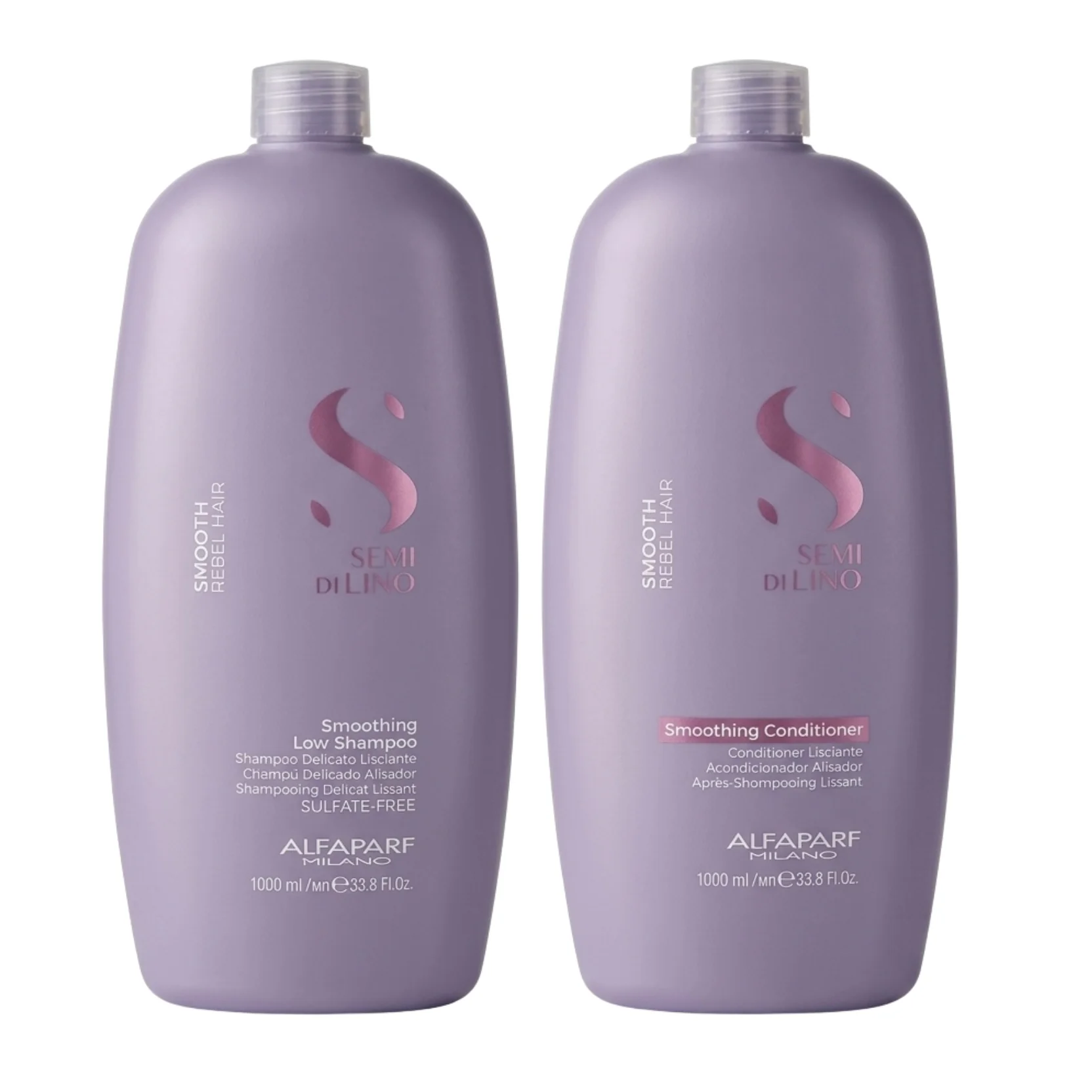 Alfaparf Milano Semi Di Lino Smooth Smoothing Shampoo and Conditioner 1000ml