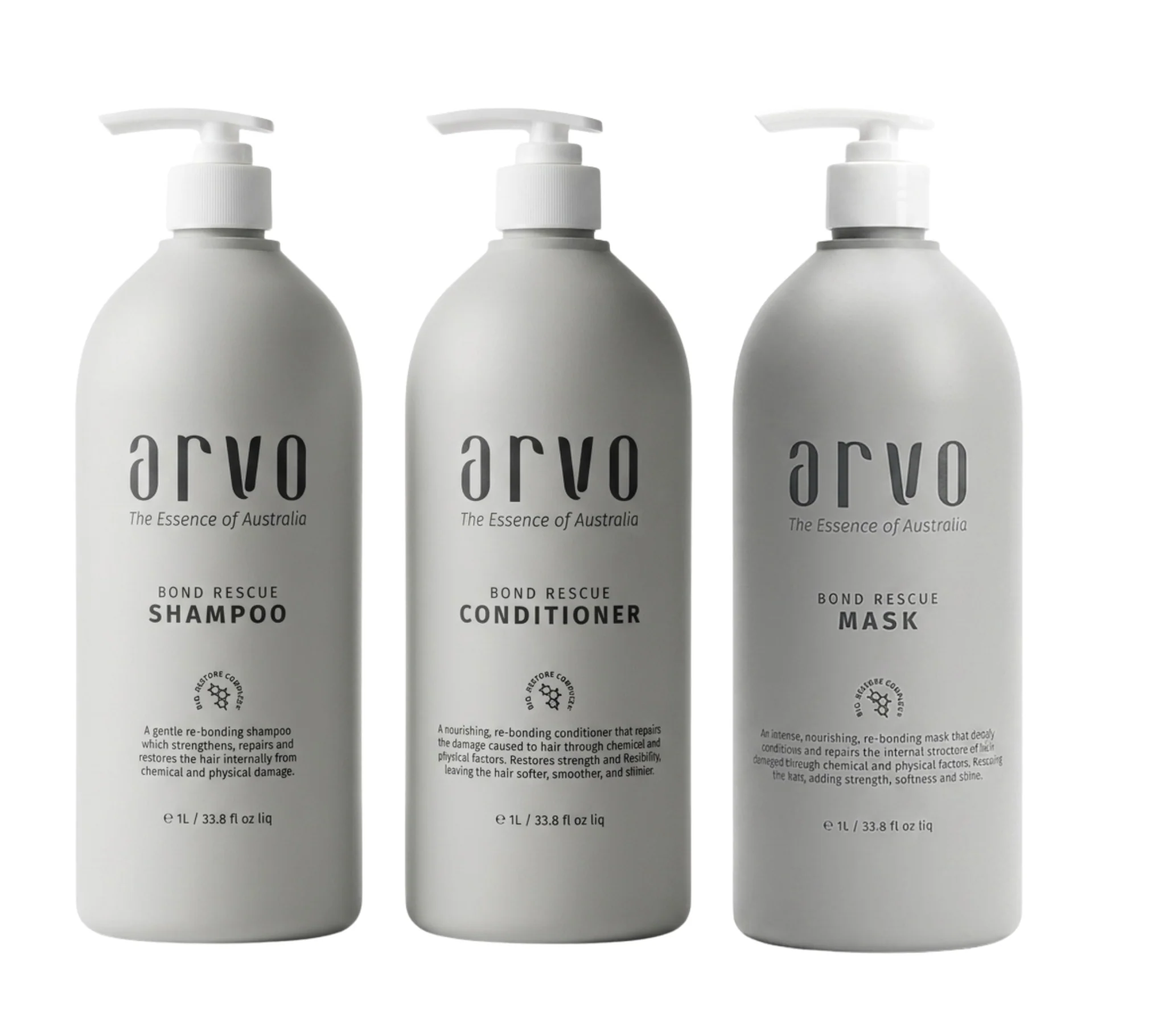 Arvo Bond Rescue Shampoo and Conditioner 1000ml +Hair Growth Mask (3pc)