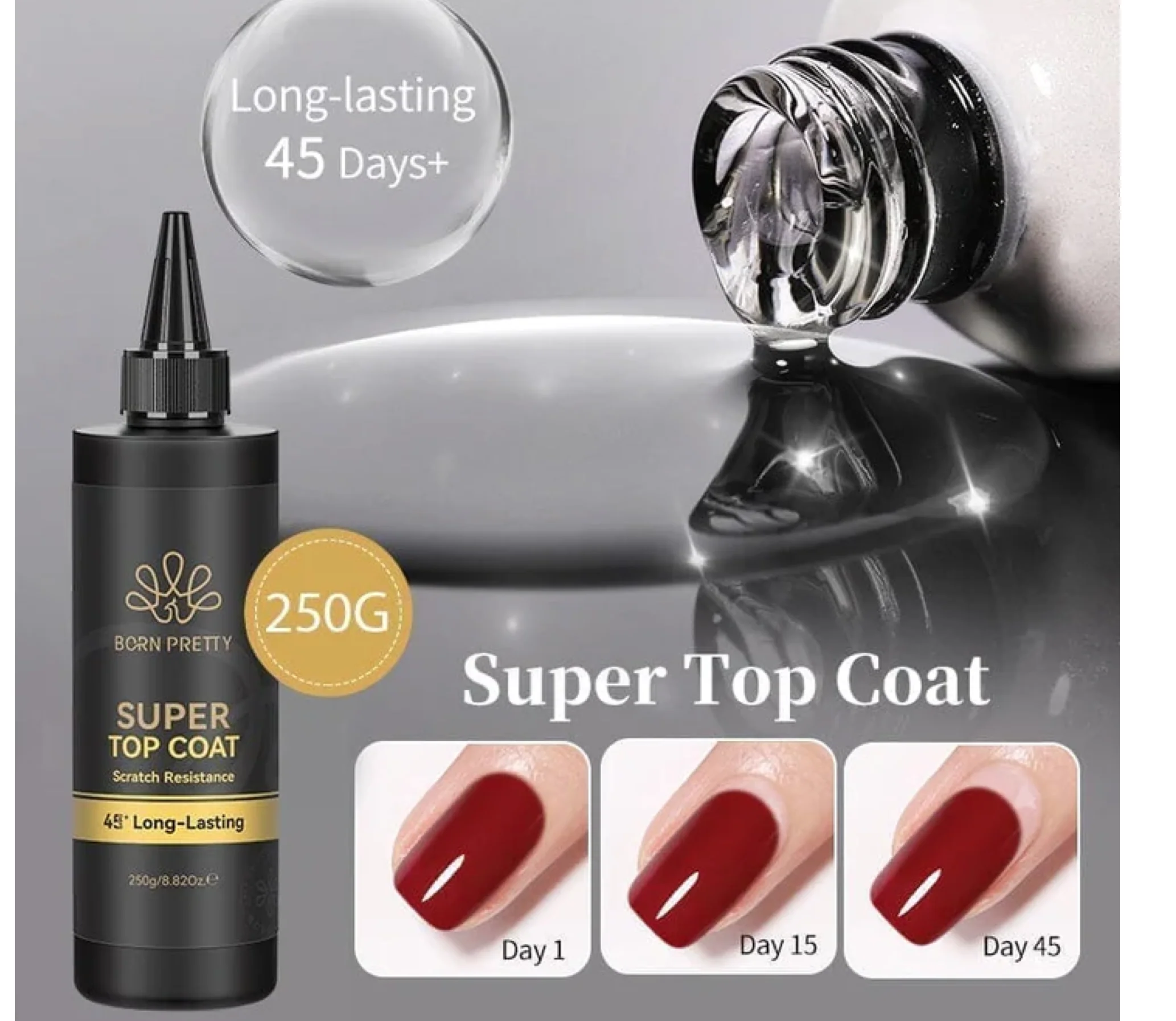 Born Pretty Functional Gel Super Top Coat 250g - Image 4