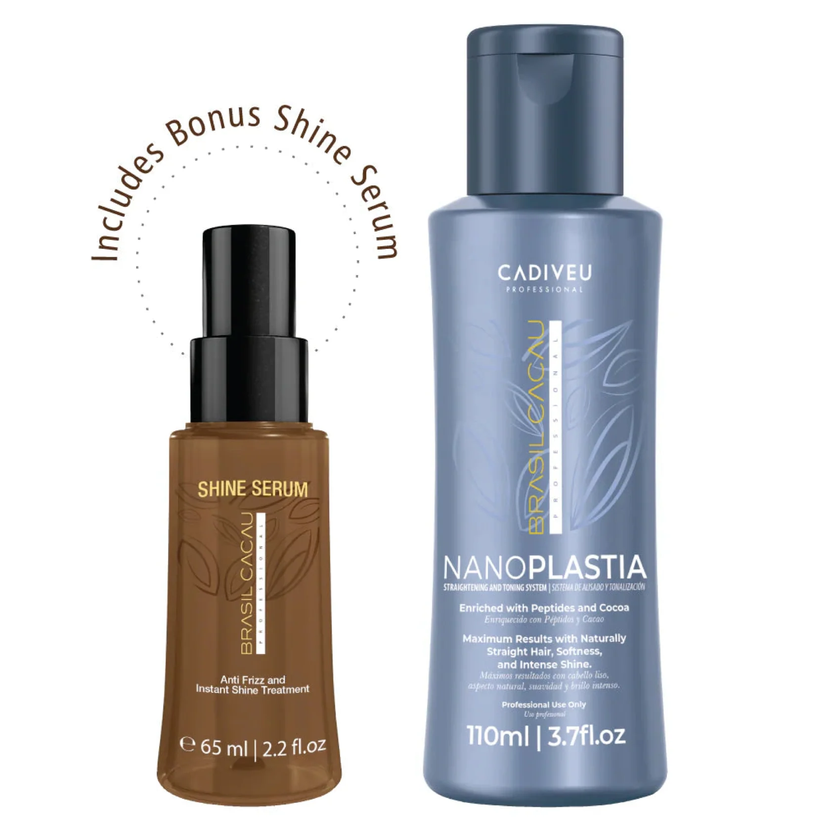 Brasil Cacau Nanoplastia Treatment 110ml + Shine Serum 65ml (2pc)