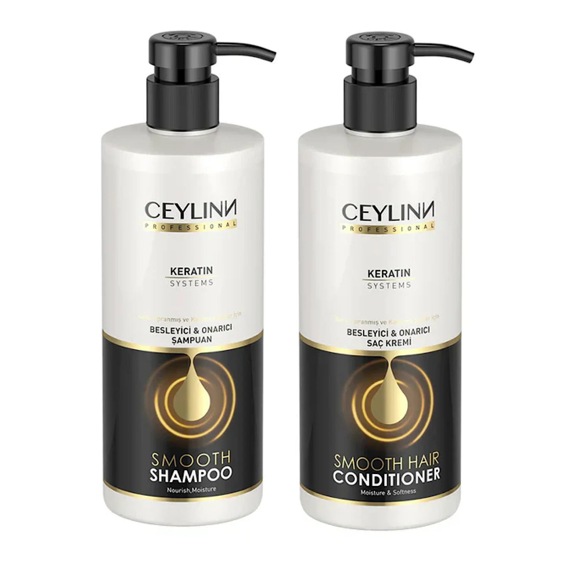 Ceylinn Smooth Hair Keratin Shampoo and Conditioner 500ml
