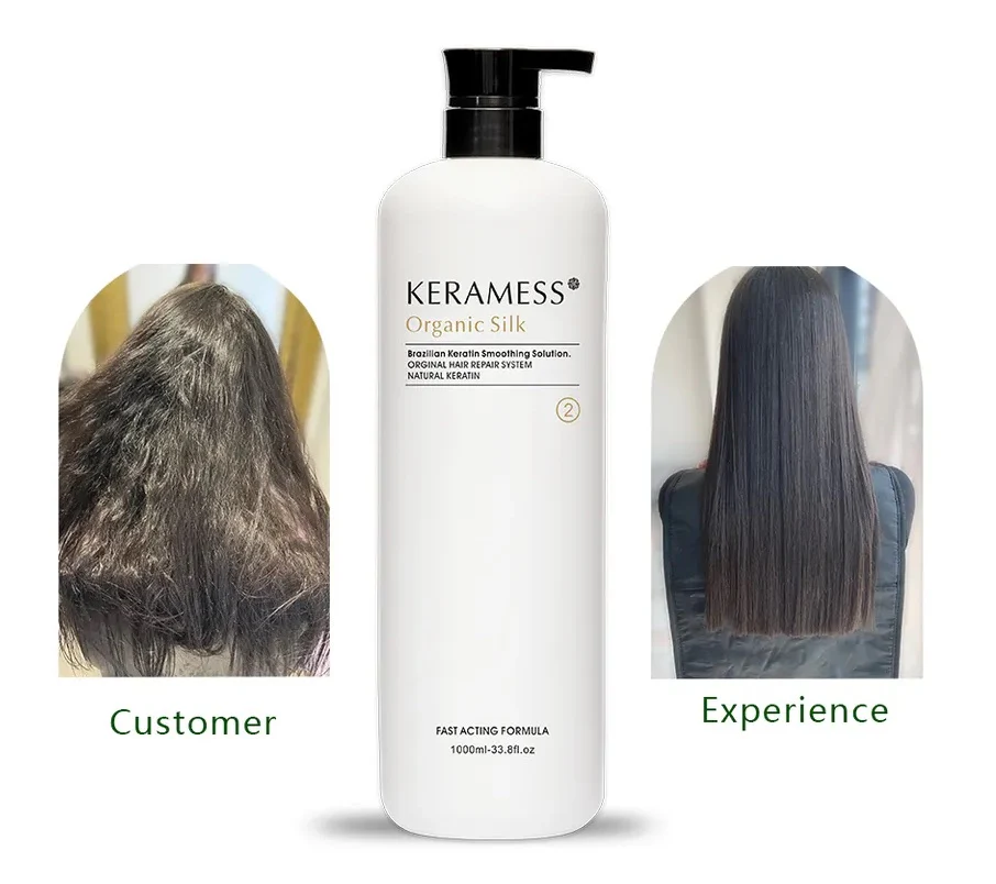 Keramess Organic Silk Brazilian Keratin Smoothing Solution 1000ml - Image 2