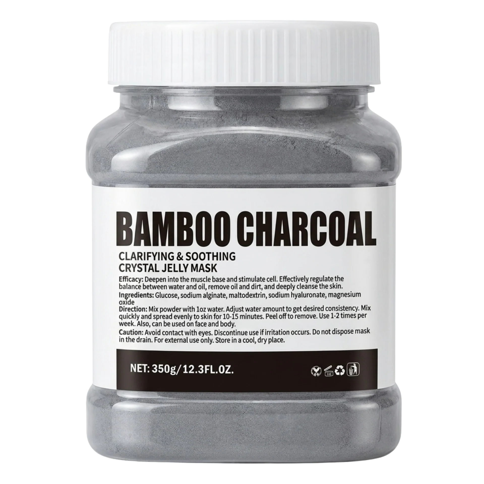 Crystal Hydrojelly Mask Bamboo Charcoal Peel 350g