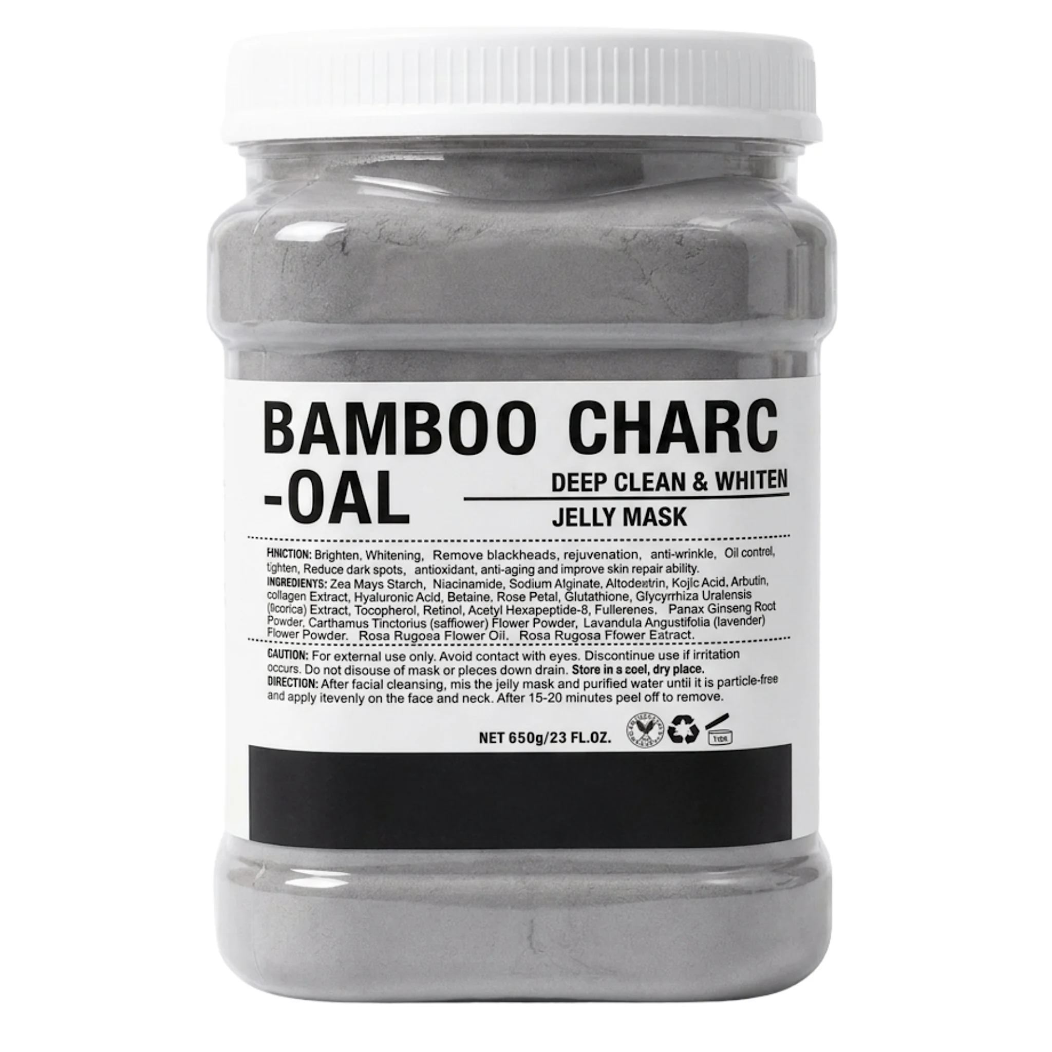 Crystal Hydrojelly Mask Bamboo Charcoal Peel 650g