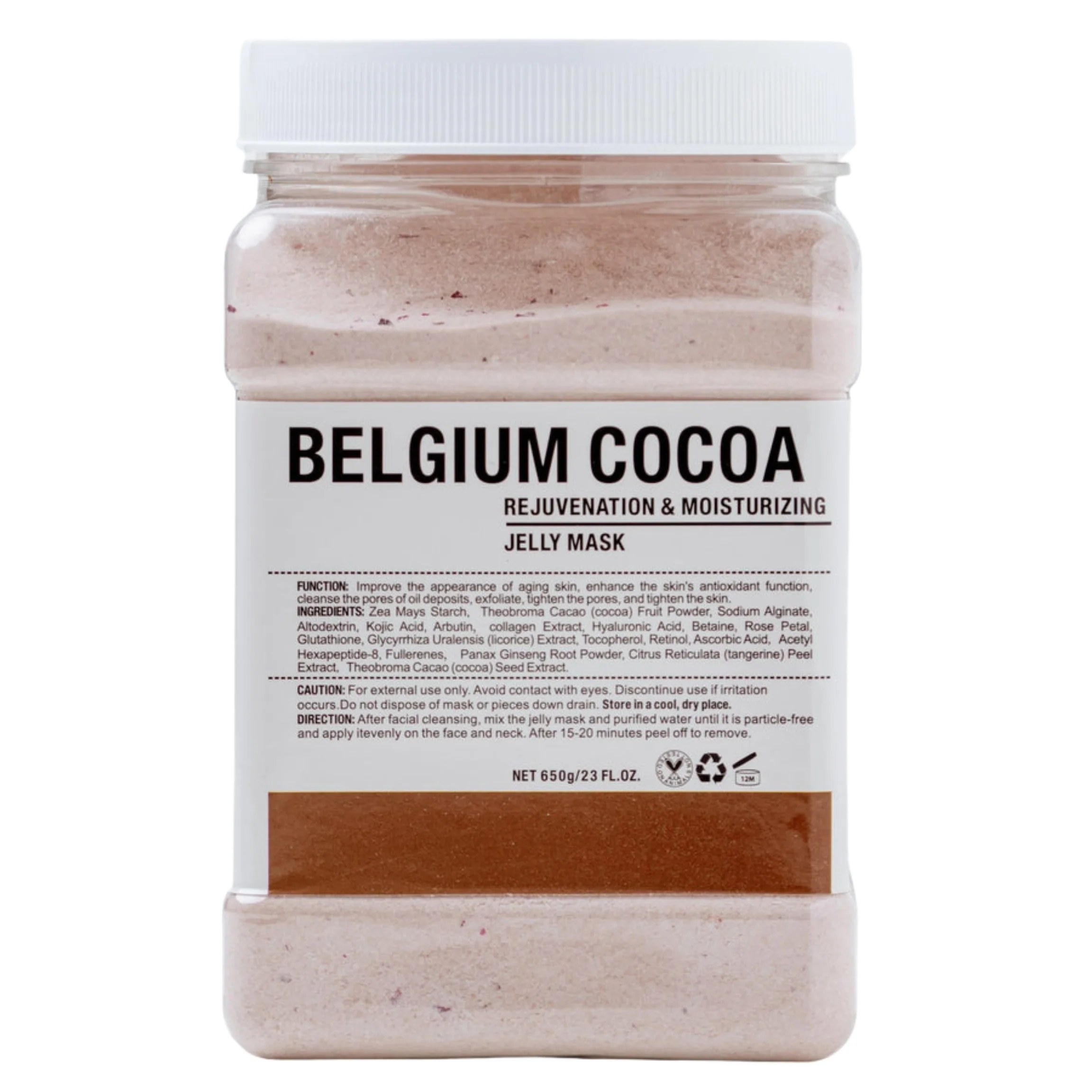 Crystal Hydrojelly Mask Belgium Cocoa Rejuvenation Peel 650g