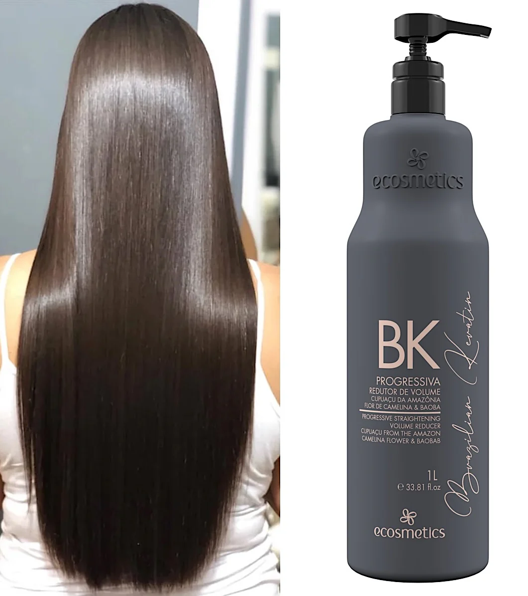Ecosmetics Brazilian Keratin Deluxe Progressive Straightening Treatment 1000ml - Image 3