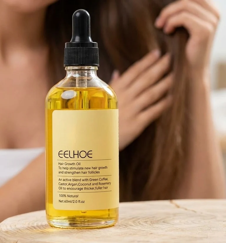 Eelhoe 100% Natural Hair Growth Oil 60ml (2pc) - Image 2