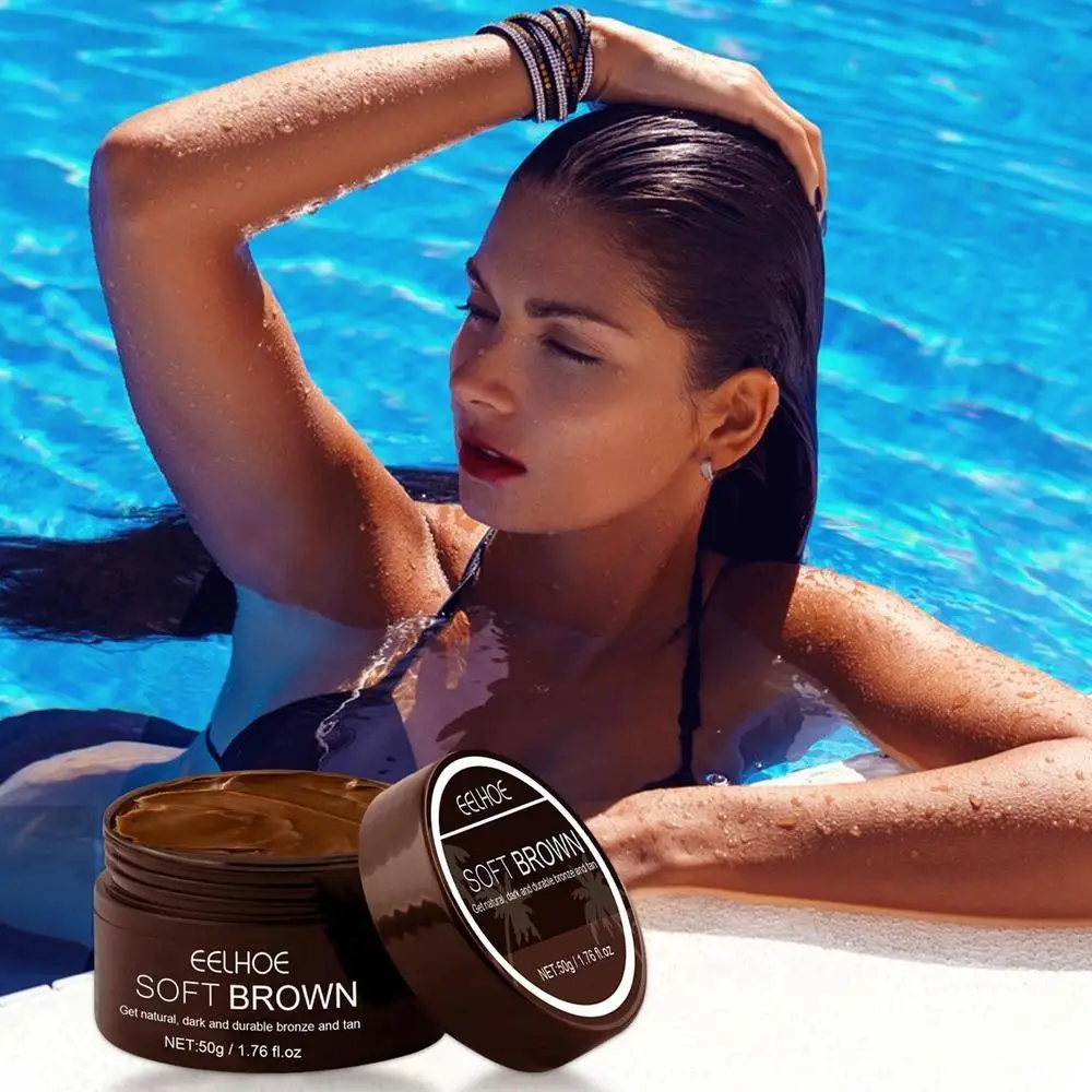 Eelhoe Soft Brown Tanning Accelerator Cream 50g - Image 2