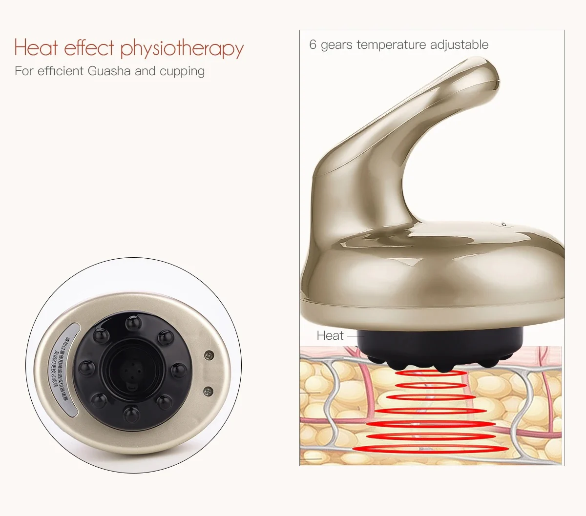 Electric Scraping and Cupping Therapy Massager Guasha Device - Image 4