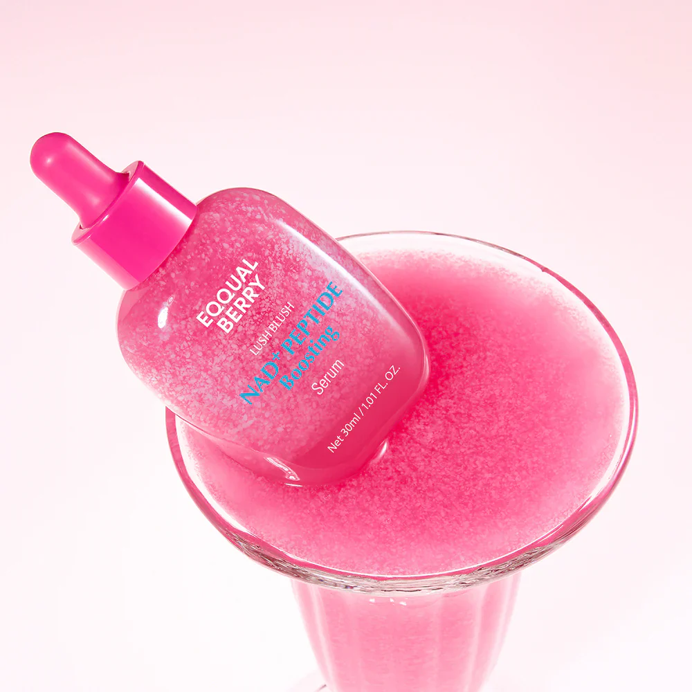 Eqqual Berry NAD+ Peptide Boosting Serum Lush Blush Korean Beauty 30ml - Image 4