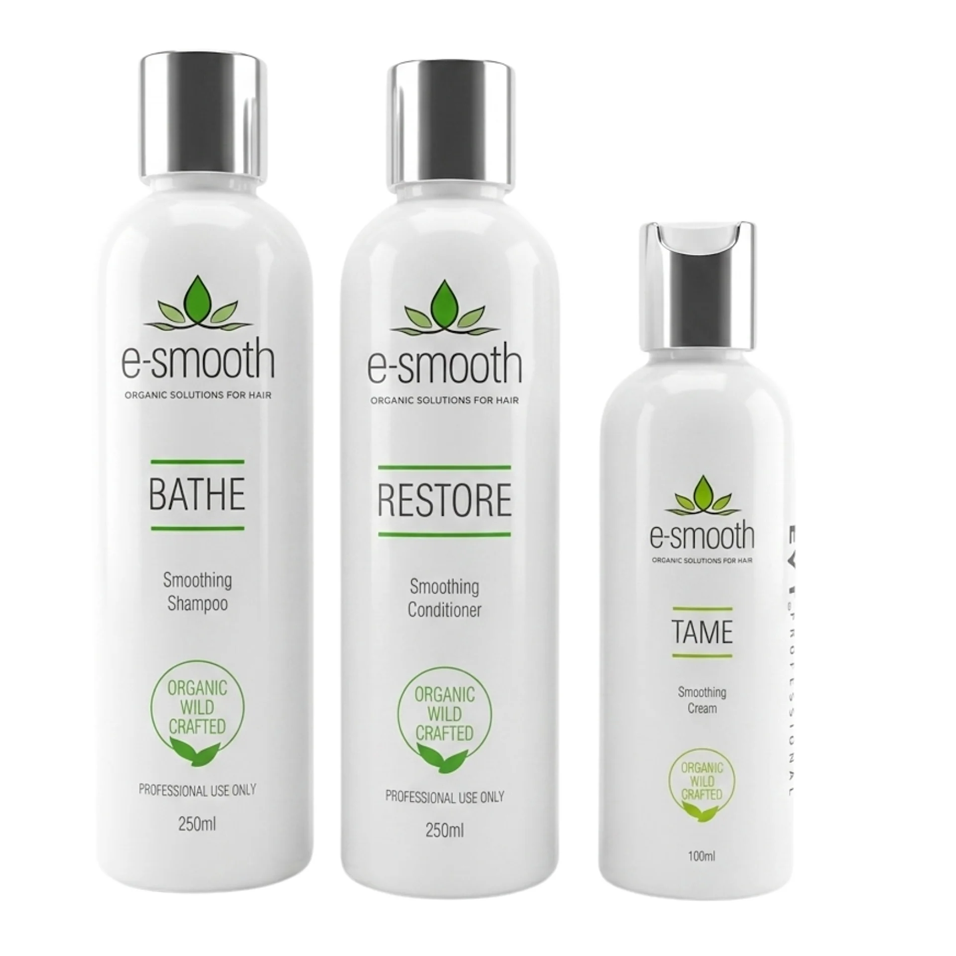 Evy E Smooth Bathe Smoothing Shampoo & Restore Conditioner 250ml + Tame Cream