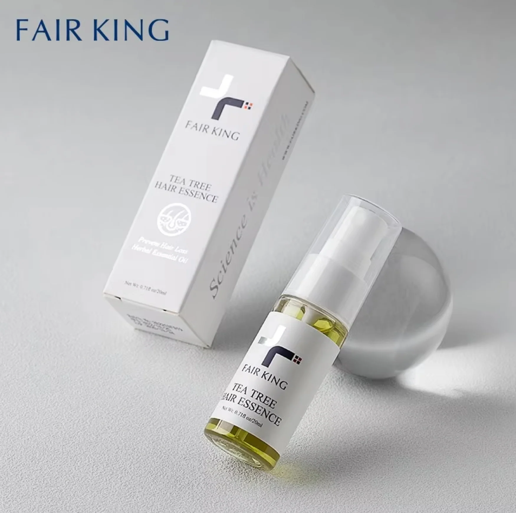 Fair King Tea Tree Anti Hair Loss Herbal Essential Oil 20ml - Image 2