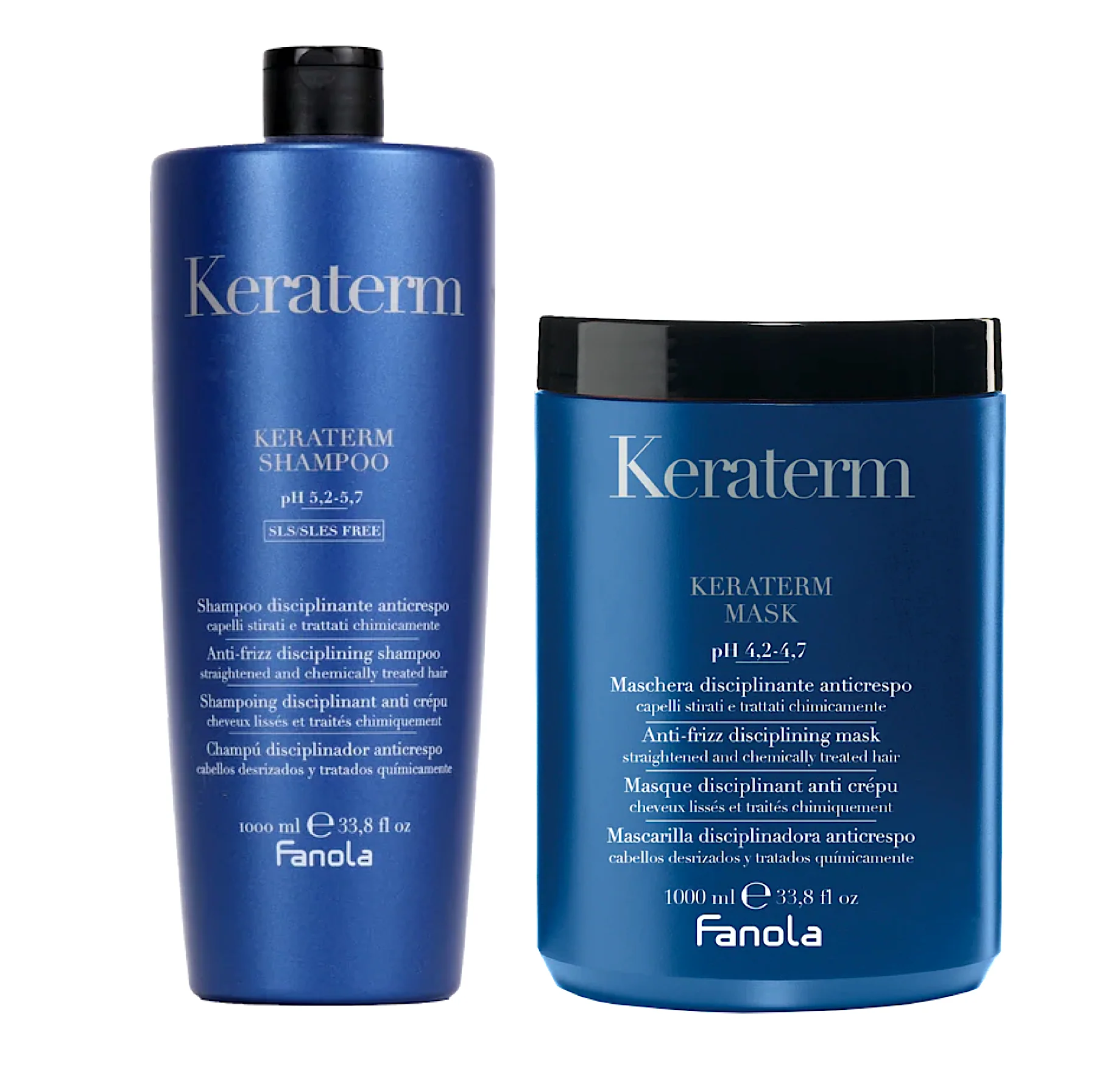 Fanola Keraterm Anti Frizz Shampoo and Mask 1000ml