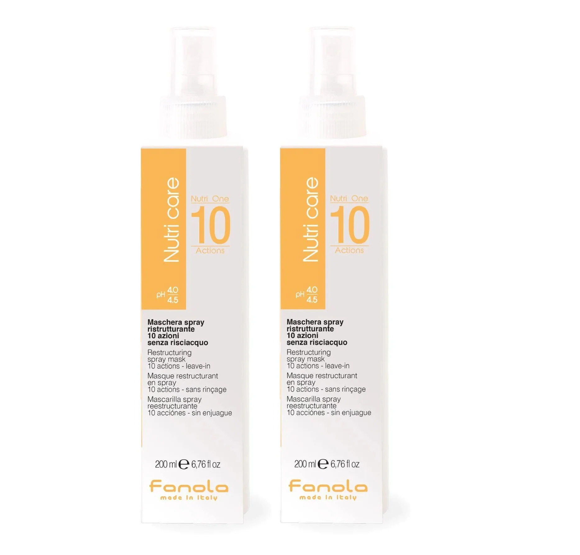 Fanola Nutricare Nourishing Restructuring Leave In Spray Mask 200ml (2pc)