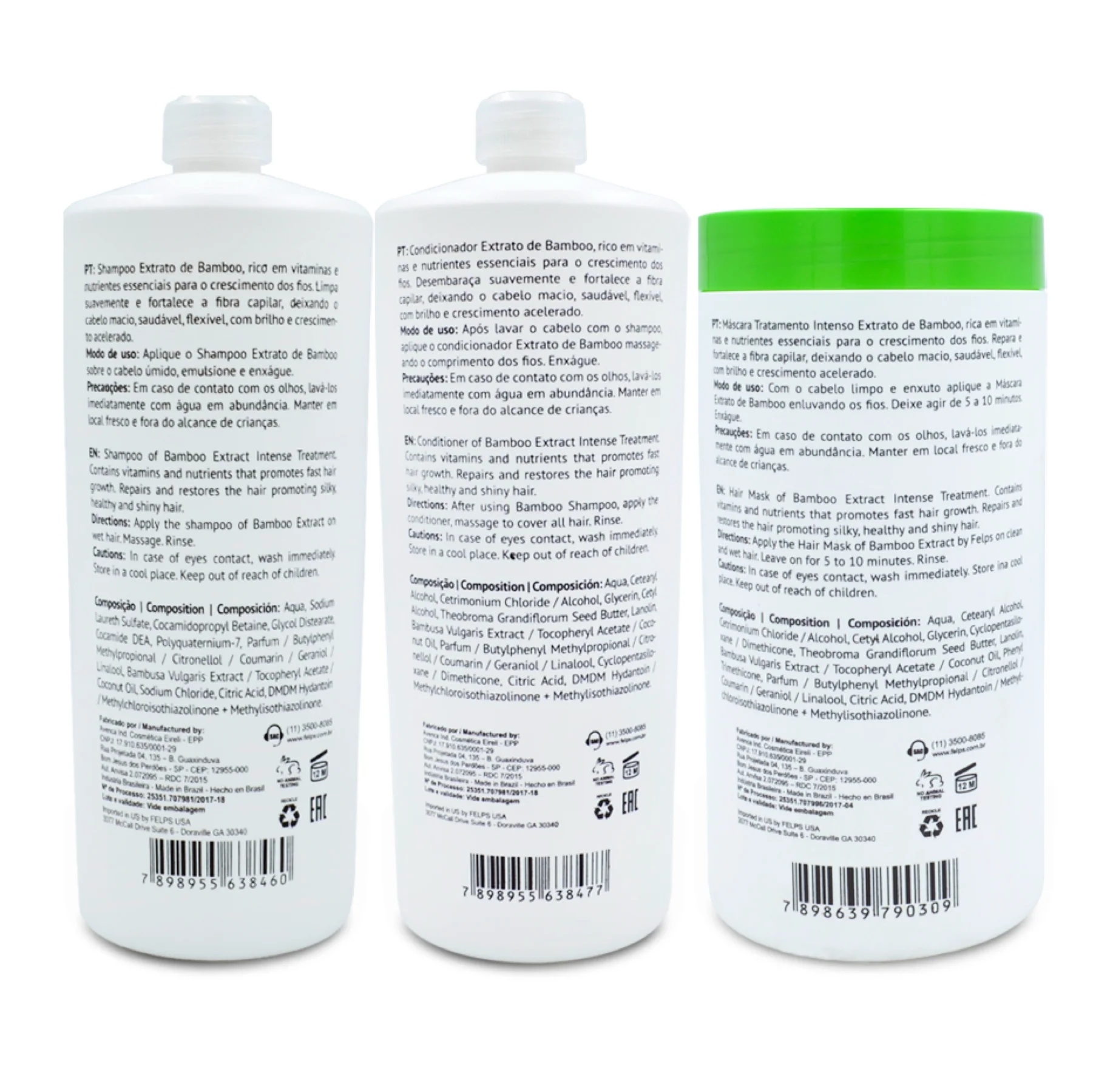 Felps Bamboo Extract Bio Hair Growth Shampoo Conditioner & Mask Trio - Image 2