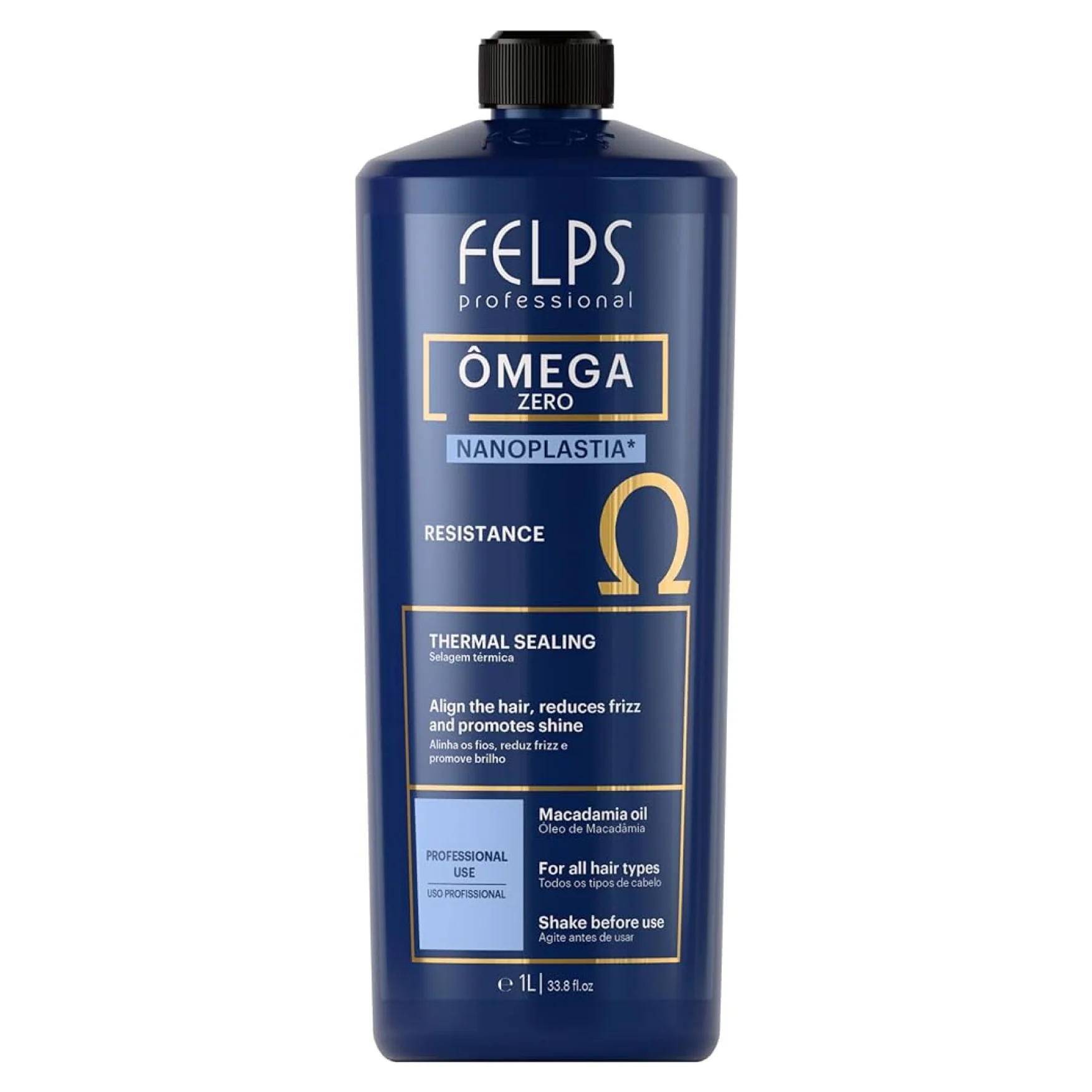Felps Professional Thermal Sealing Omega Zero Unique Nanoplastia Resistance 1000ml