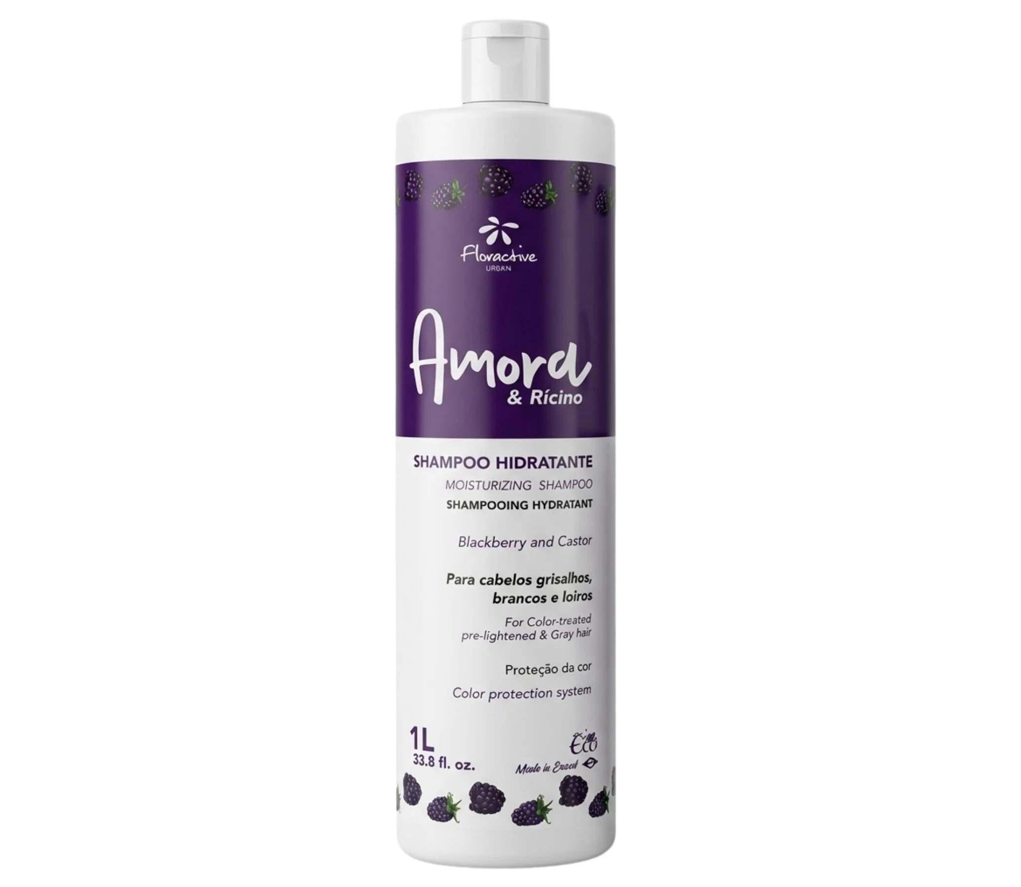 Floractive Amora Blackberry & Castor Shampoo 1000ml