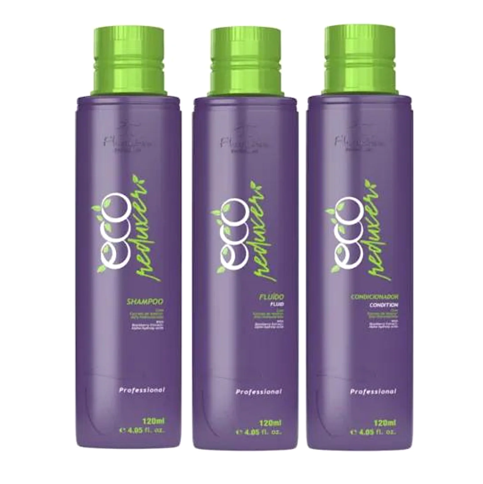 Floractive Nanoplasty Eco Volume Reducer Fluid, Shampoo and Mask 120ml (3pc)