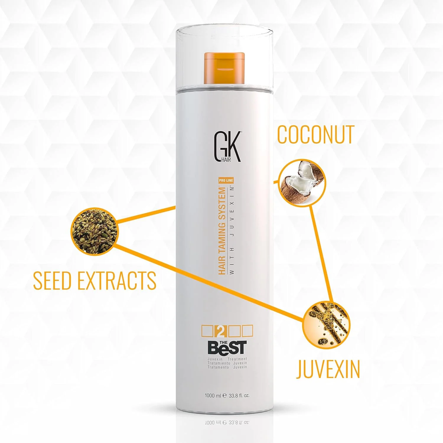 GK Hair The Best Keratin Hair Treatment Taming System With Juvexin 1000ml - Image 4