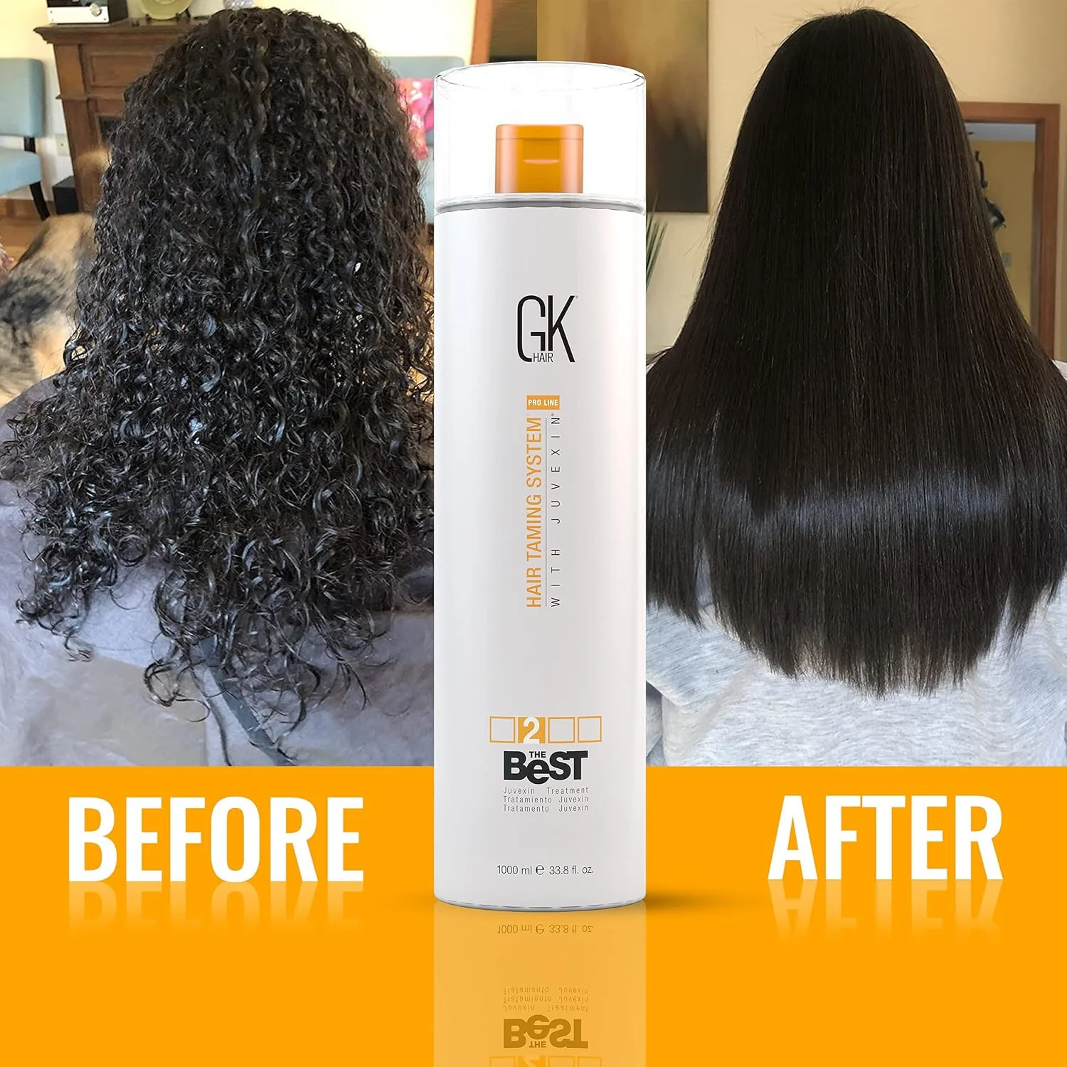 GK Hair The Best Keratin Hair Treatment Taming System With Juvexin 1000ml - Image 5