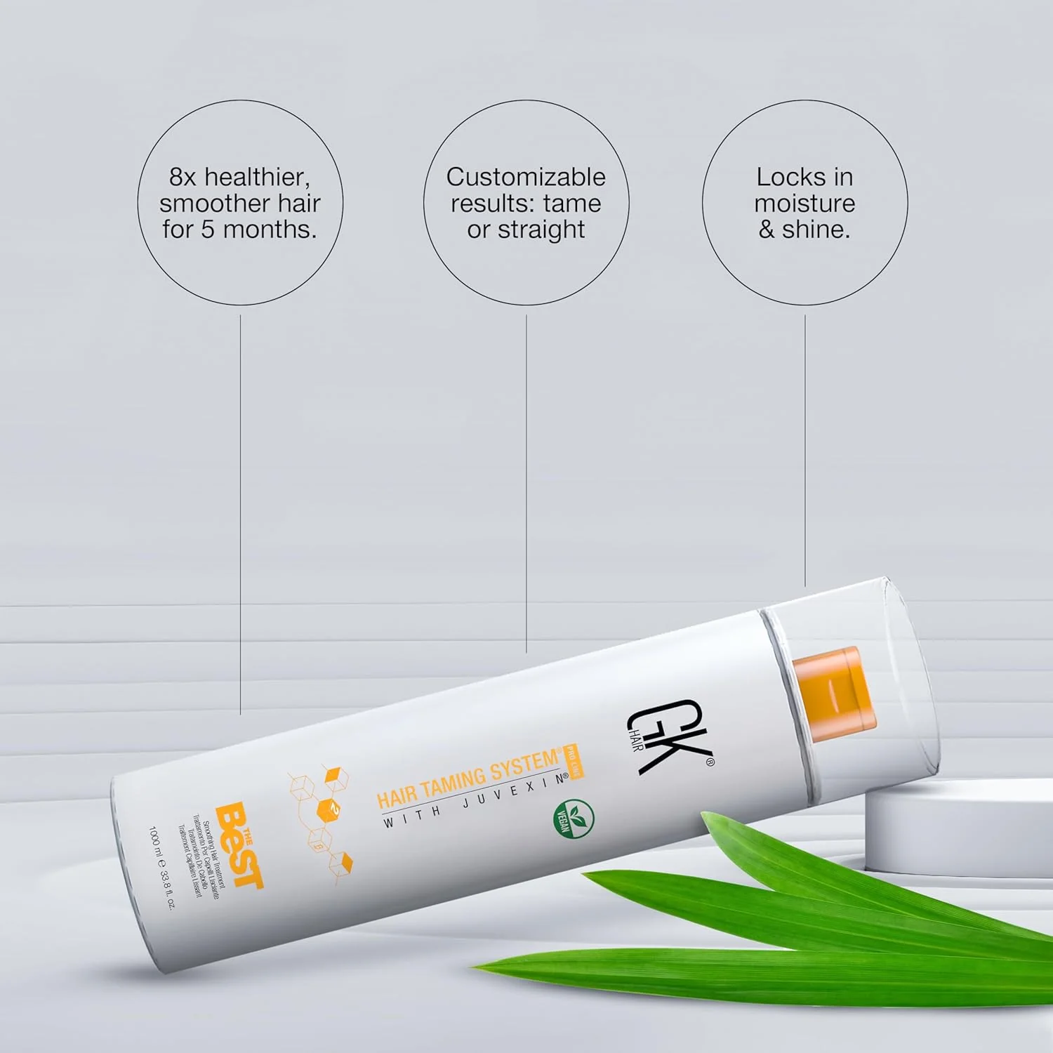 GK Hair The Best Keratin Hair Treatment Taming System With Juvexin 1000ml - Image 8