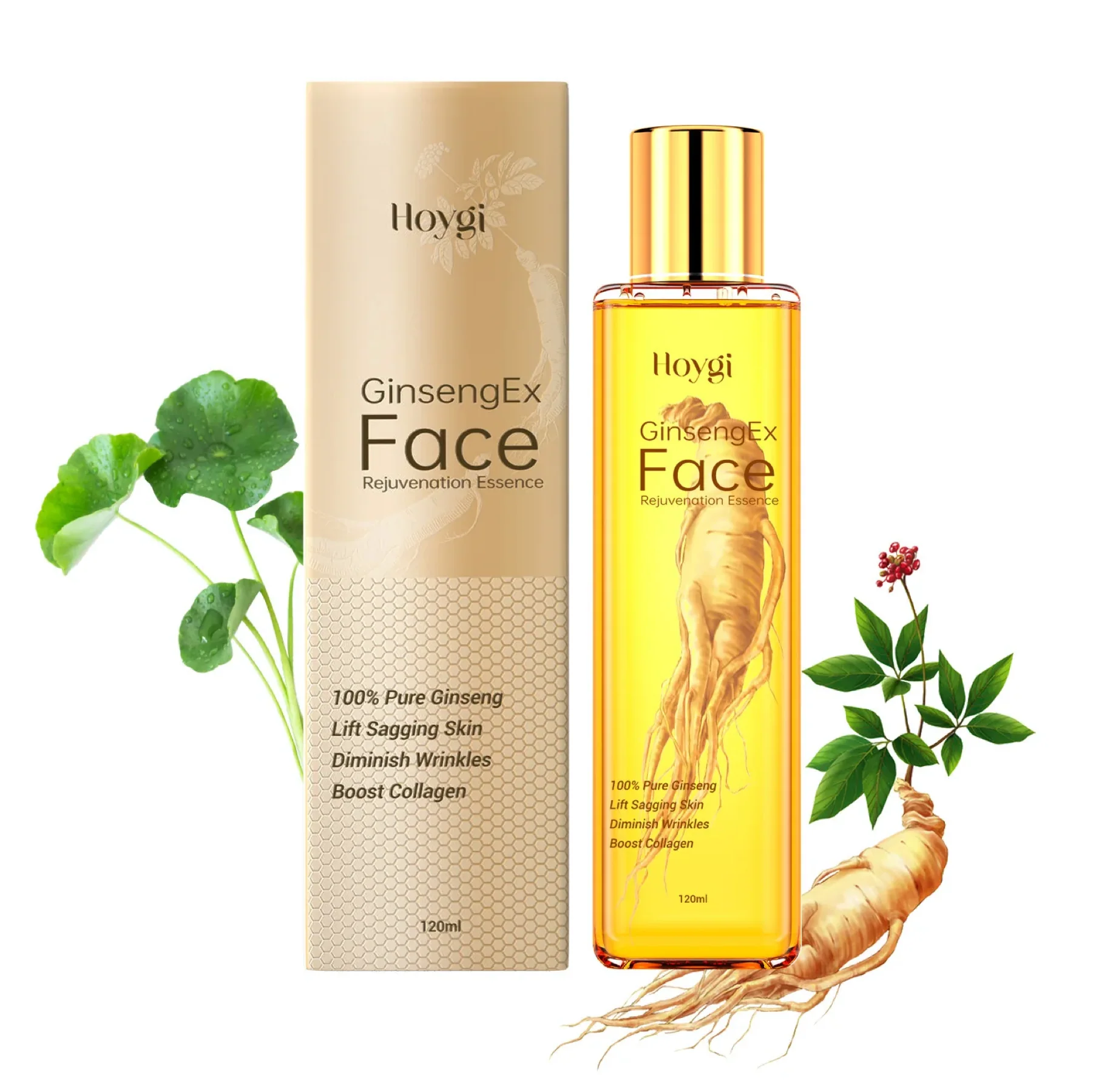 Hoygi Pure Ginseng Ex Face Rejuvenating Essence 120ml - Image 2