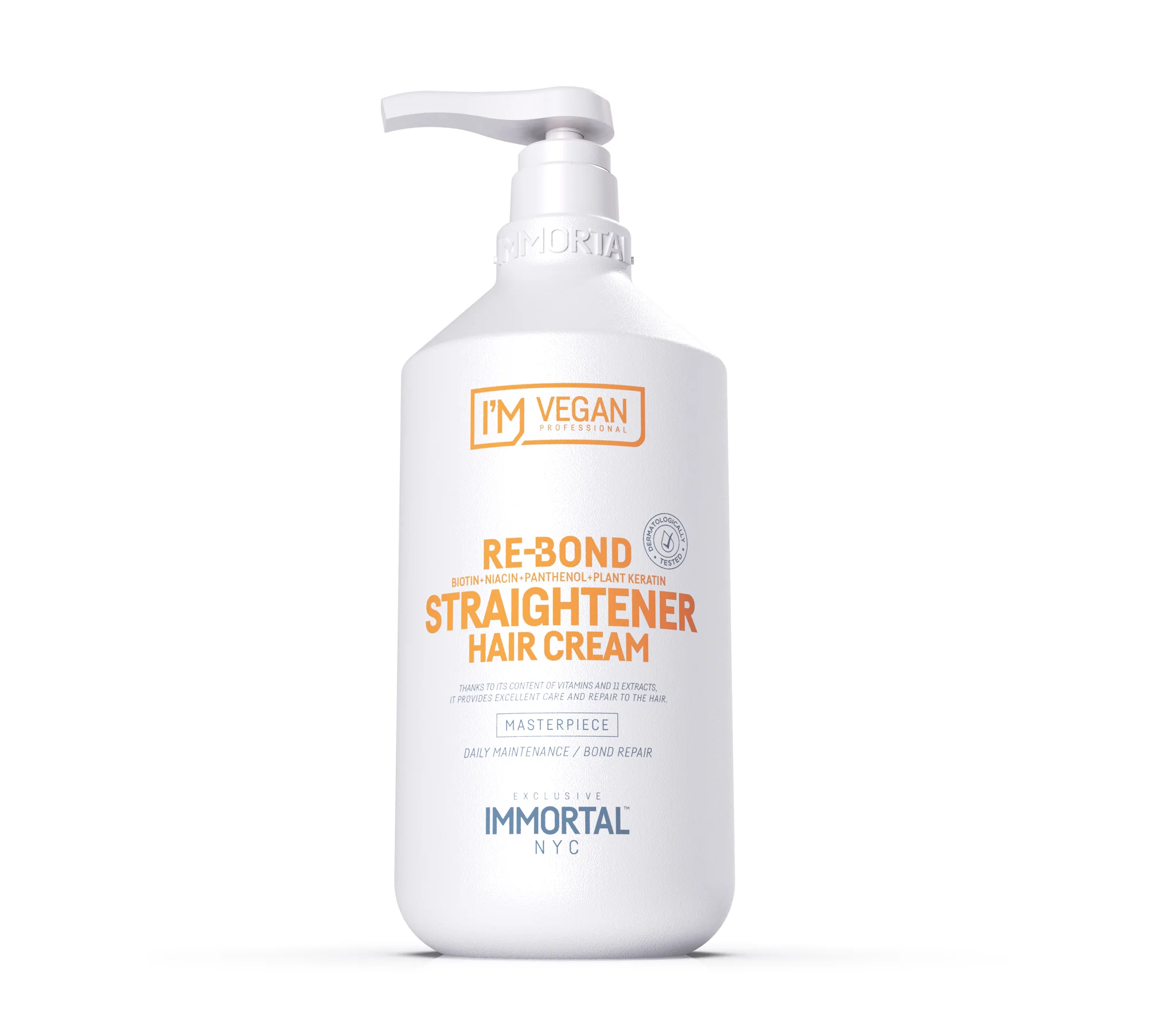 Immortal NYC I'm Vegan Re-Bond Keratin Straightening Hair Cream 1000ml