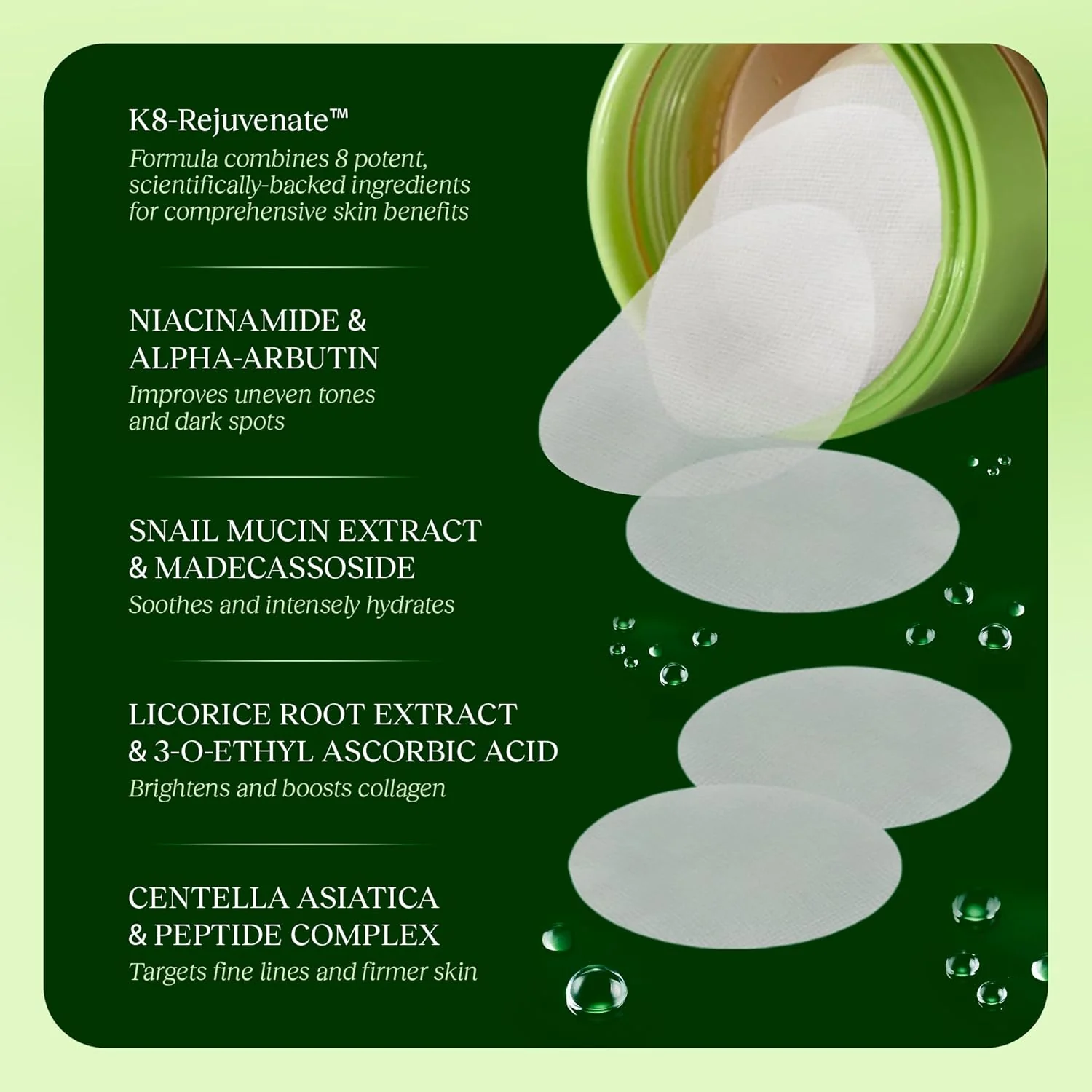 Jiyu NAD + Renewal and Rejuvenation Toner Pads 100pc - Image 4