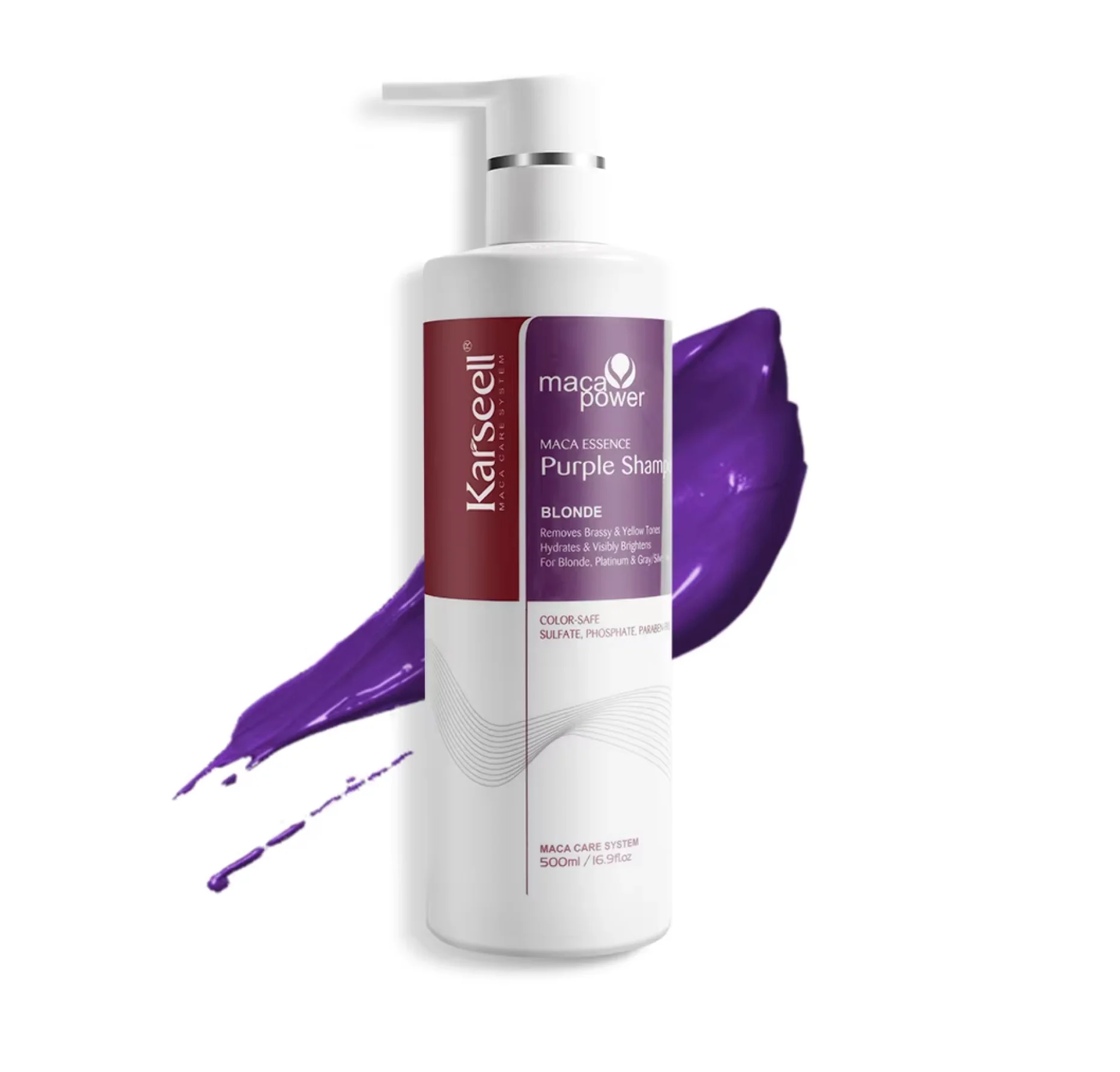 Karseell Maca Power Purple Shampoo 500ml - Image 2