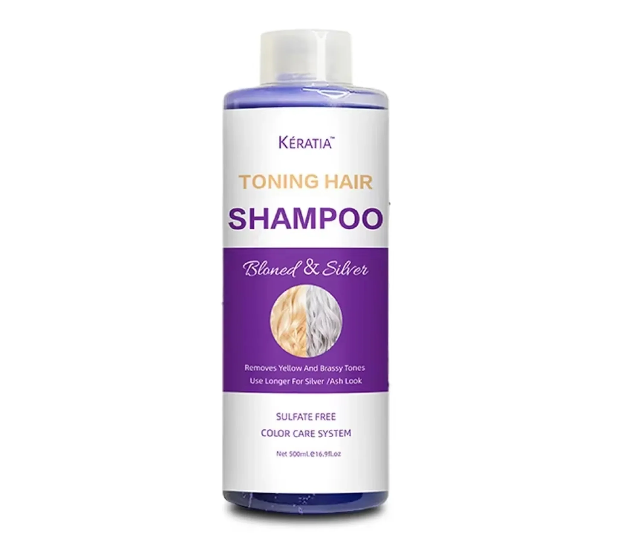 Keratia Toning Hair Blonde & Silver Shampoo 500ml