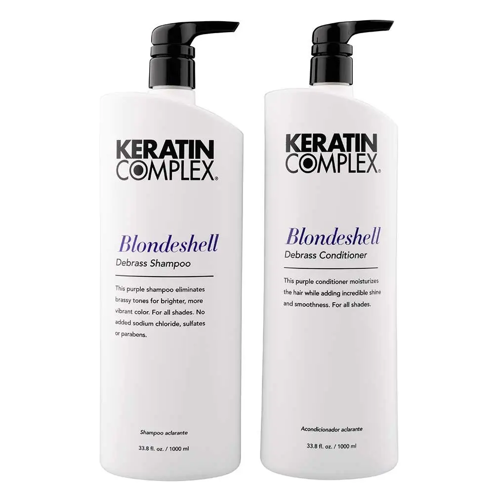 Keratin Complex Blondeshell Debrass Shampoo and Conditioner 1000ml
