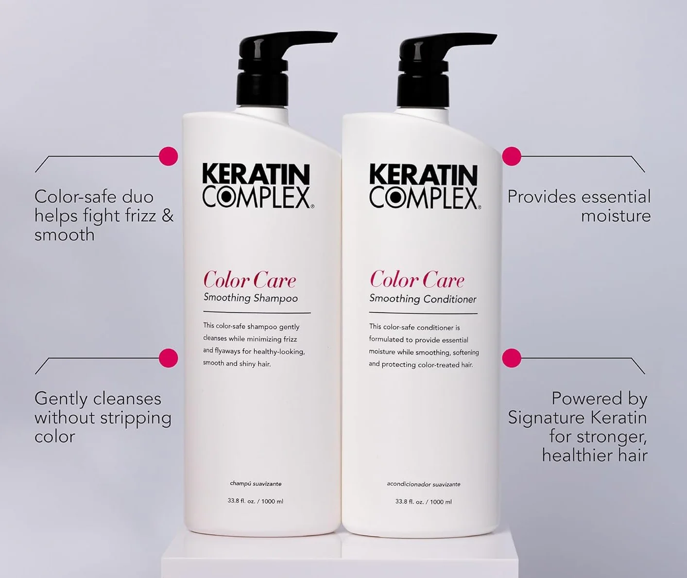 Keratin Complex Color Care Smoothing Conditioner 1000ml - Image 2