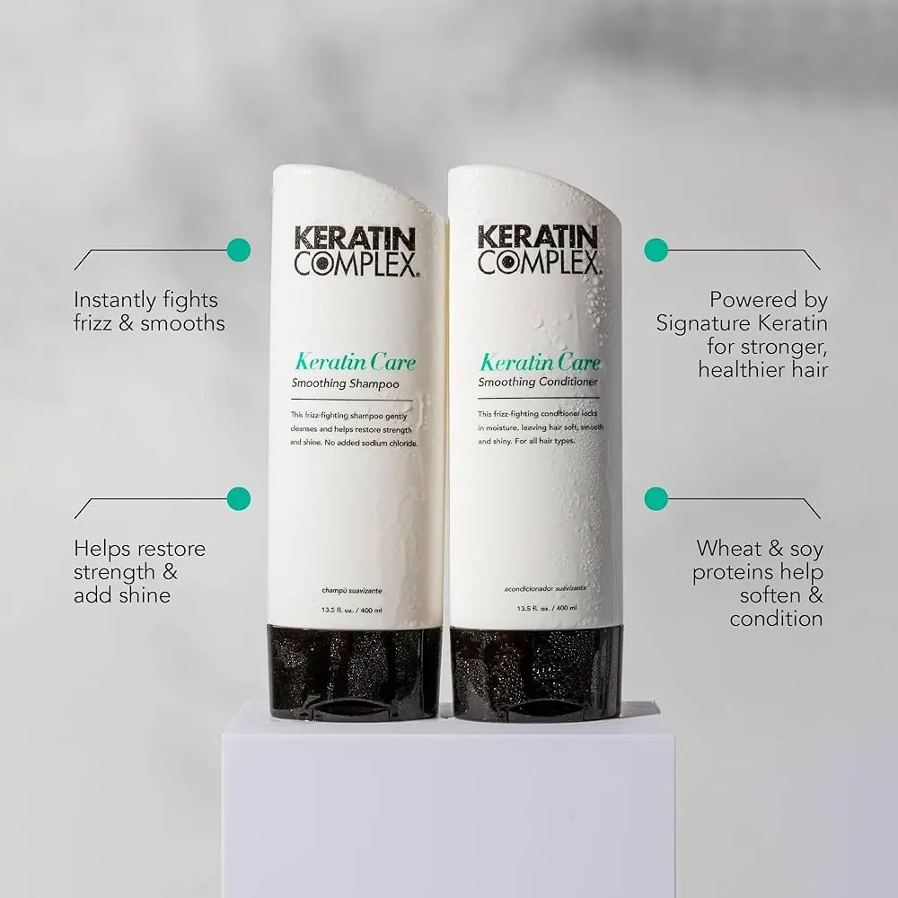Keratin Complex Keratin Care Smoothing Shampoo and Conditioner 400ml - Image 3