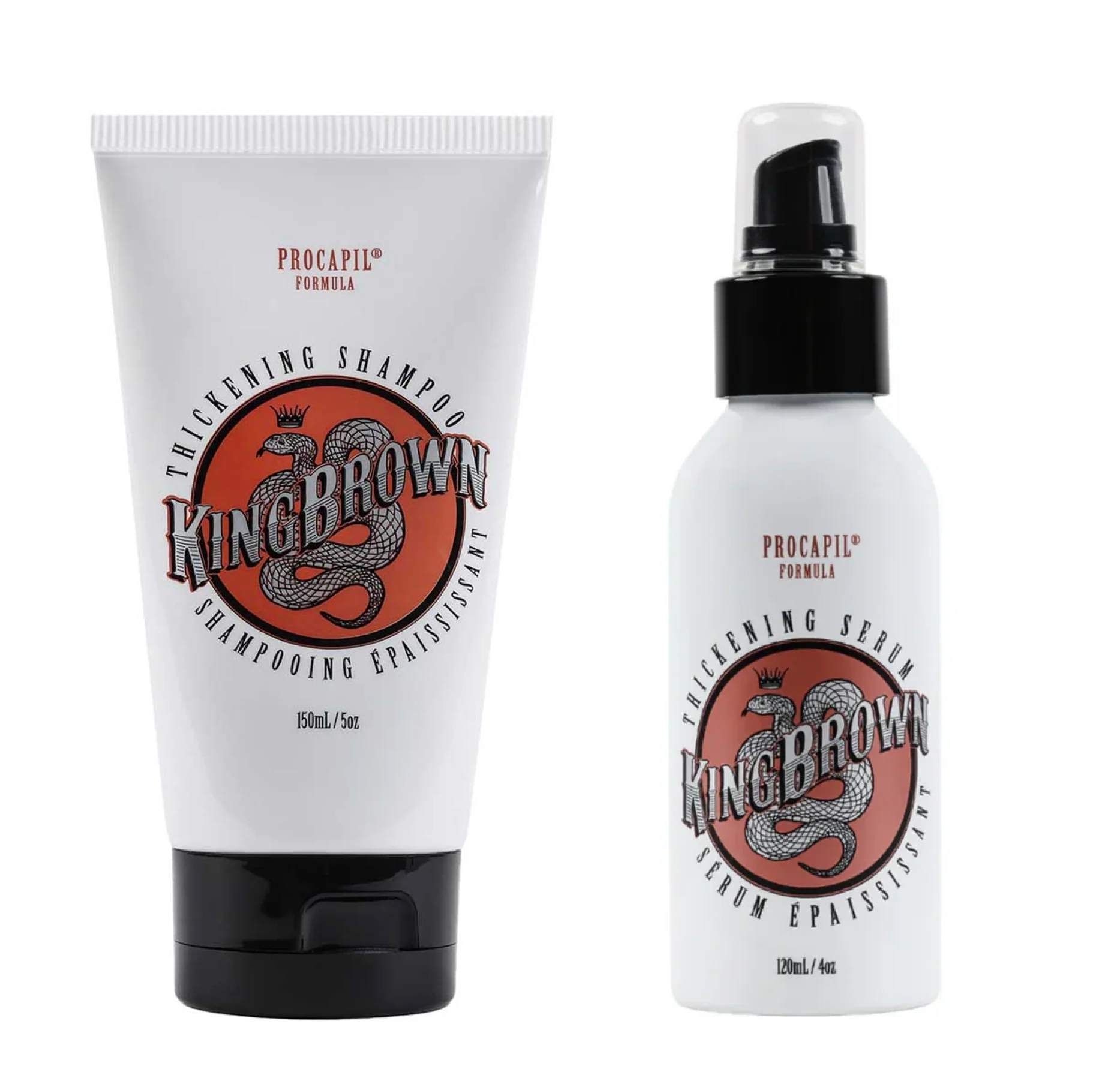 King Brown Thickening Shampoo 150ml + Procapil Serum Duo