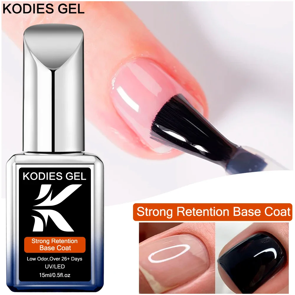 Kodies Gel Strong Retention Base Coat UV/LED 15ml - Image 2