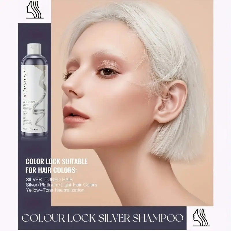 Kormesic Color Lock Silver Shampoo 300ml - Image 2