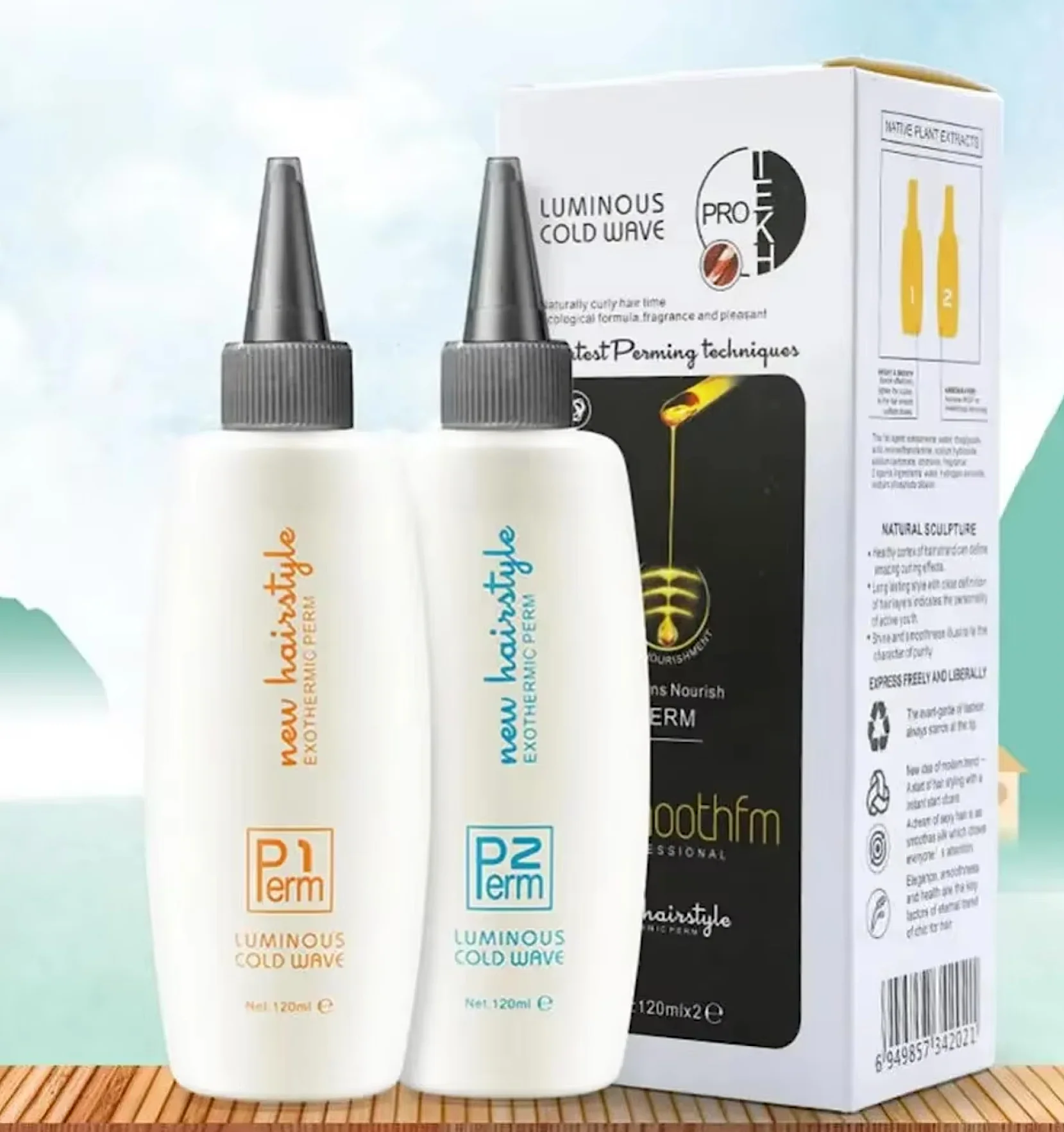 Luminous Cold Wave Perm Solution Kit 120ml - Image 2