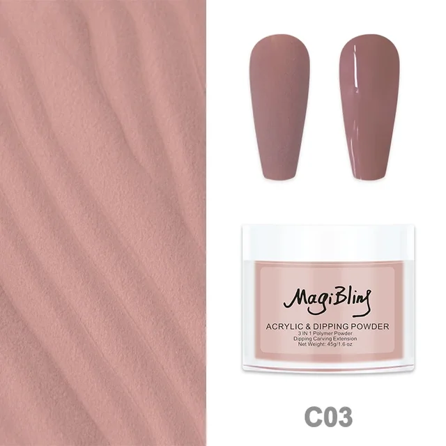 Magibling Acrylic & Dipping Powder Dusty Rose 15g - Image 2