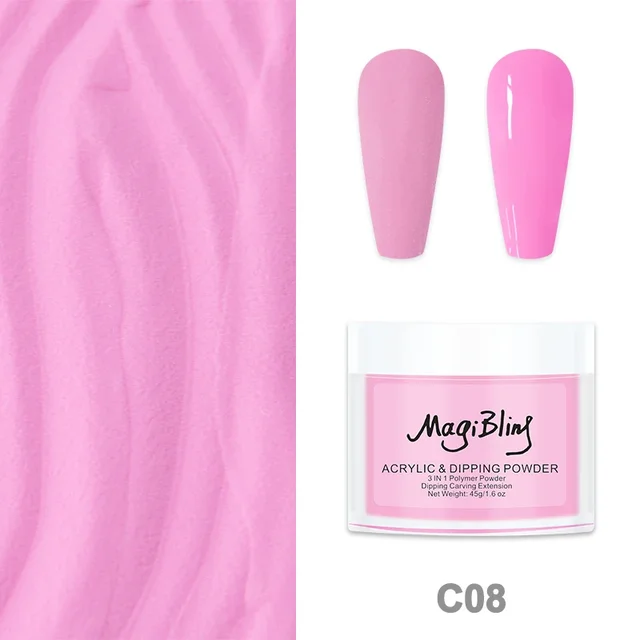 Magibling Acrylic & Dipping Powder Pink C08 15g - Image 2