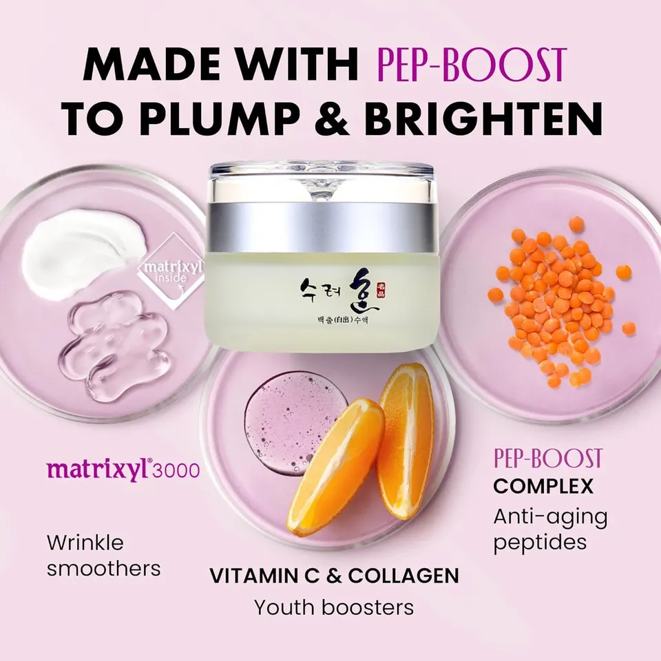 Mingkou Collagen Anti Aging Face Cream Korean Beauty 50g - Image 3