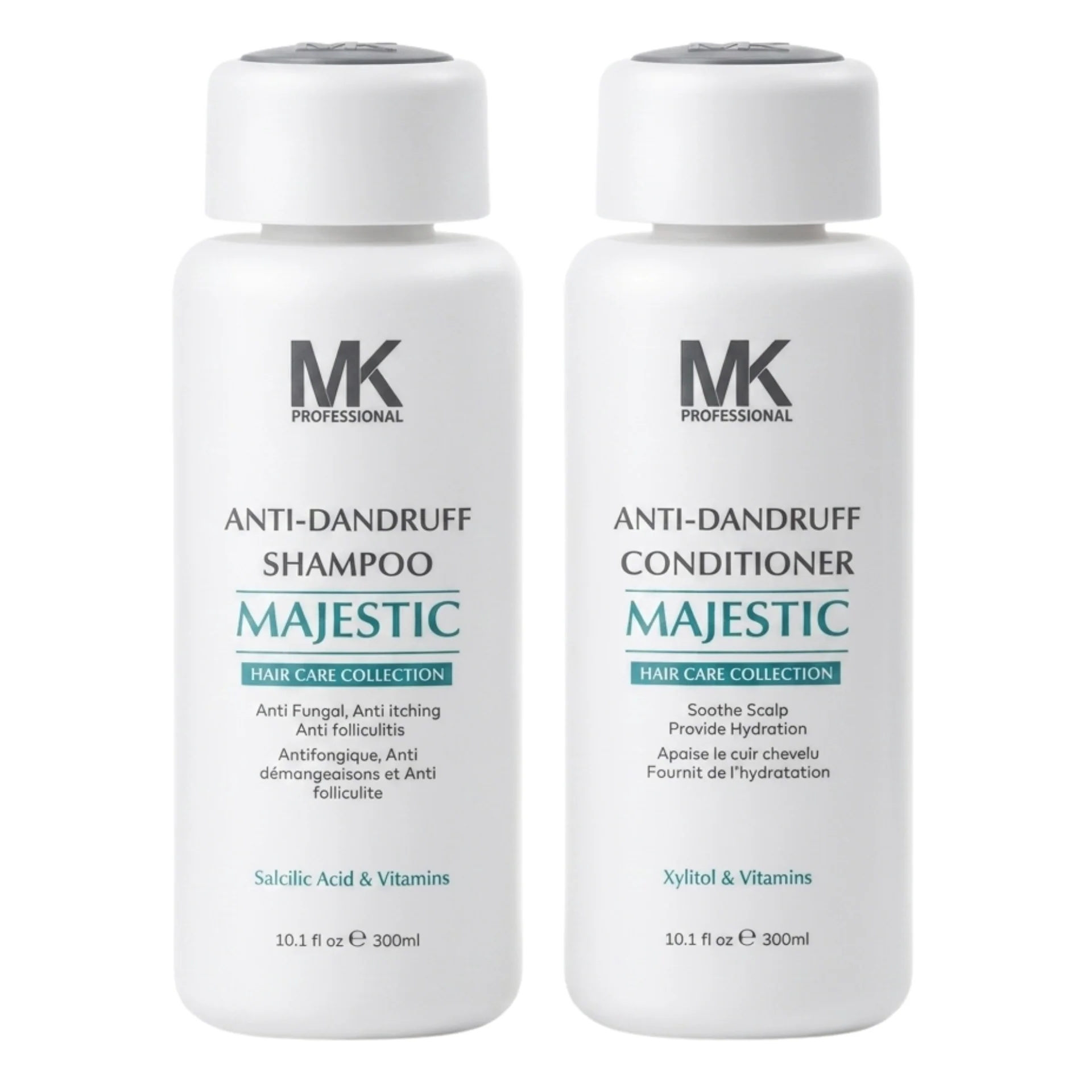 MK Professional Majestic Anti Dandruff Shampoo and Conditioner 300ml