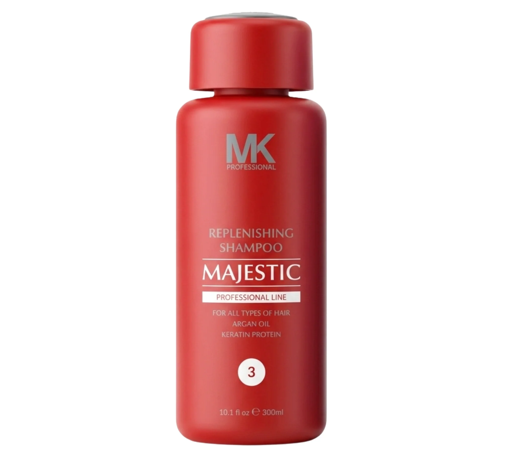 MK Professional Majestic Replenishing Keratin Shampoo 300ml - Image 2