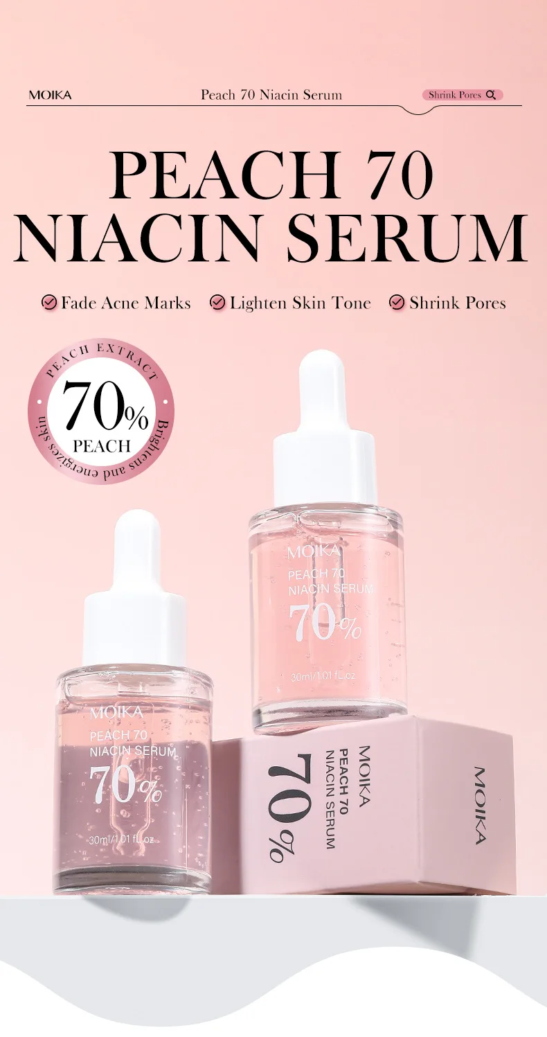 Moika Peach 70 Niacin Serum 70% Korean Beauty 30ml - Image 2