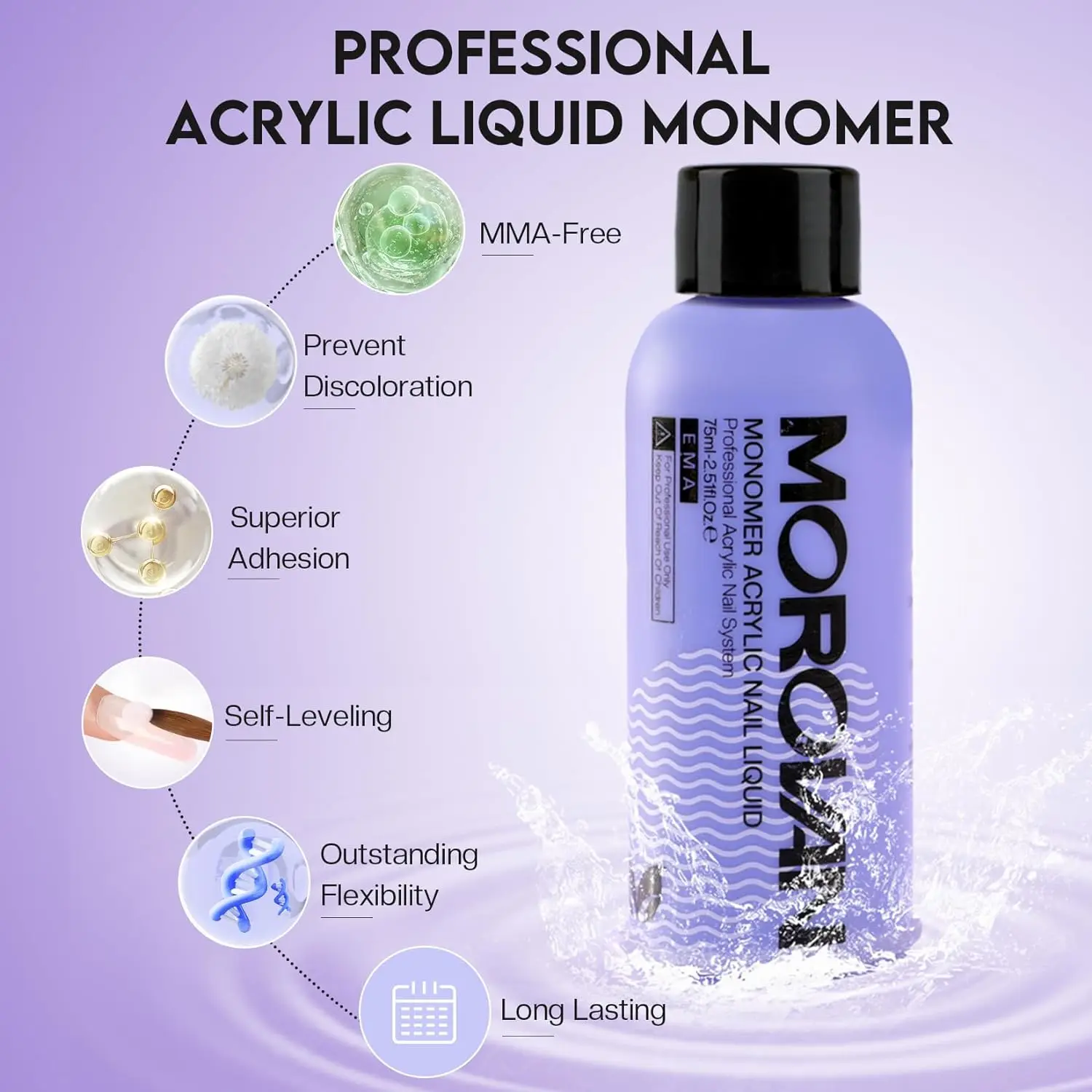 Morovan Acrylic Liquid for Nail Extension & Art Prep Liquid Kit - Image 3