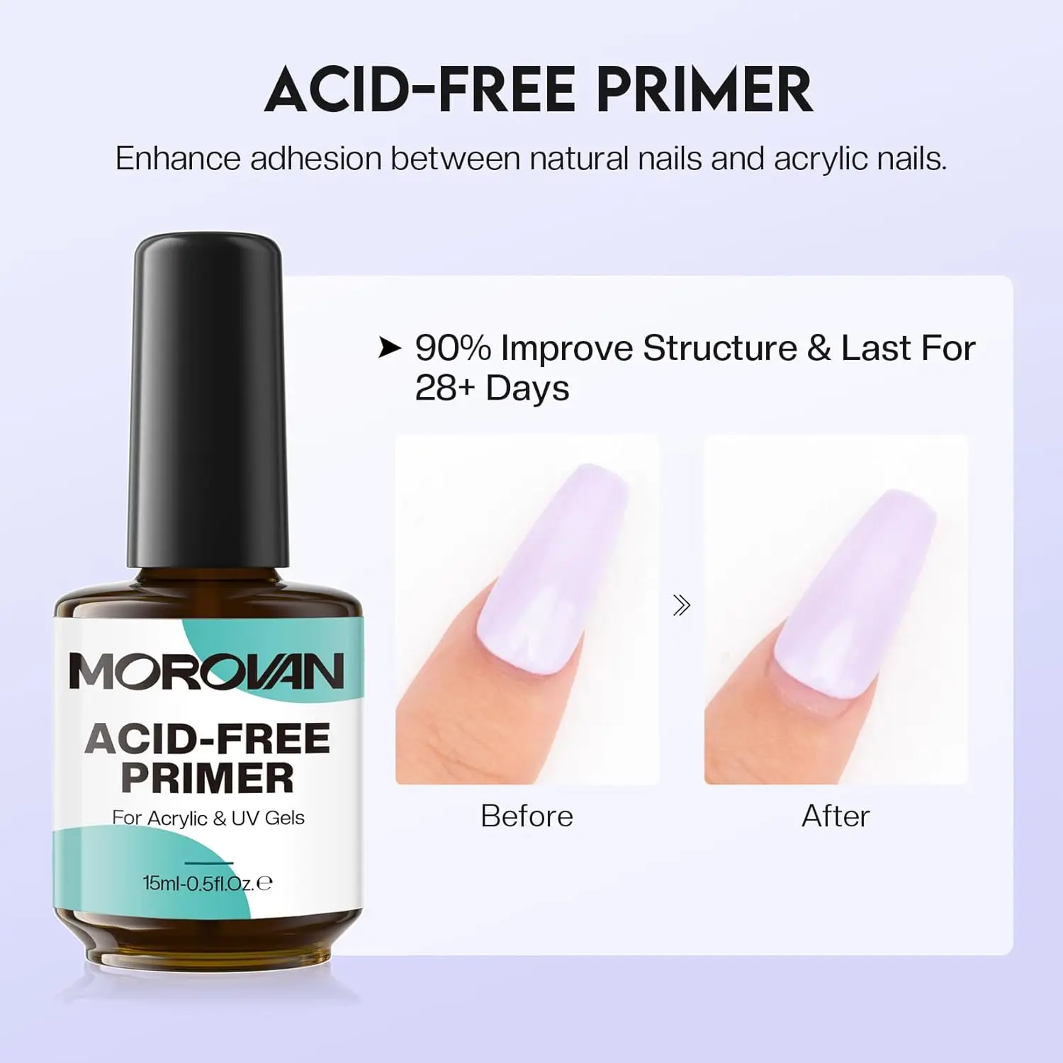 Morovan Acrylic Liquid for Nail Extension & Art Prep Liquid Kit - Image 5