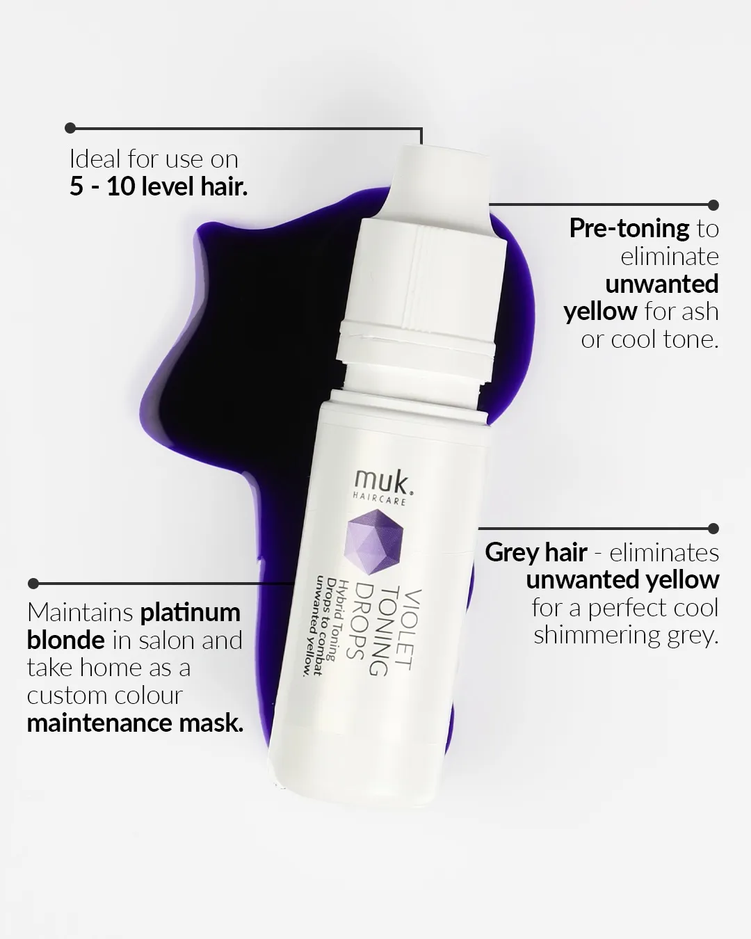 Muk Violet Toning Drops Hybrid Toning 20ml (2pc) - Image 3