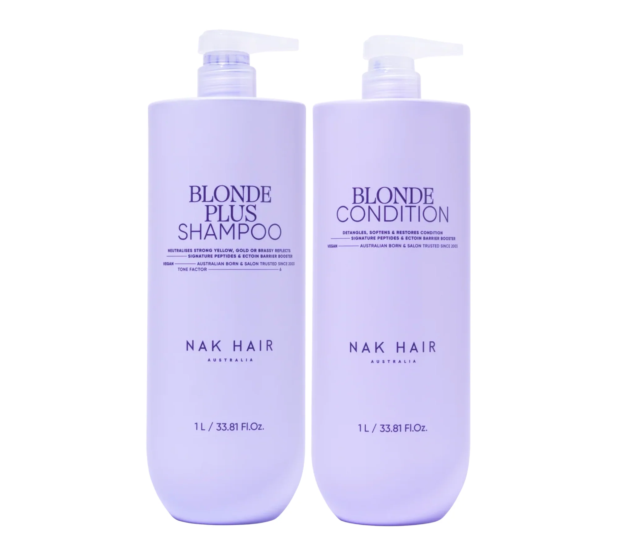 Nak Blonde Plus Shampoo and Conditioner 1000ml - Image 2