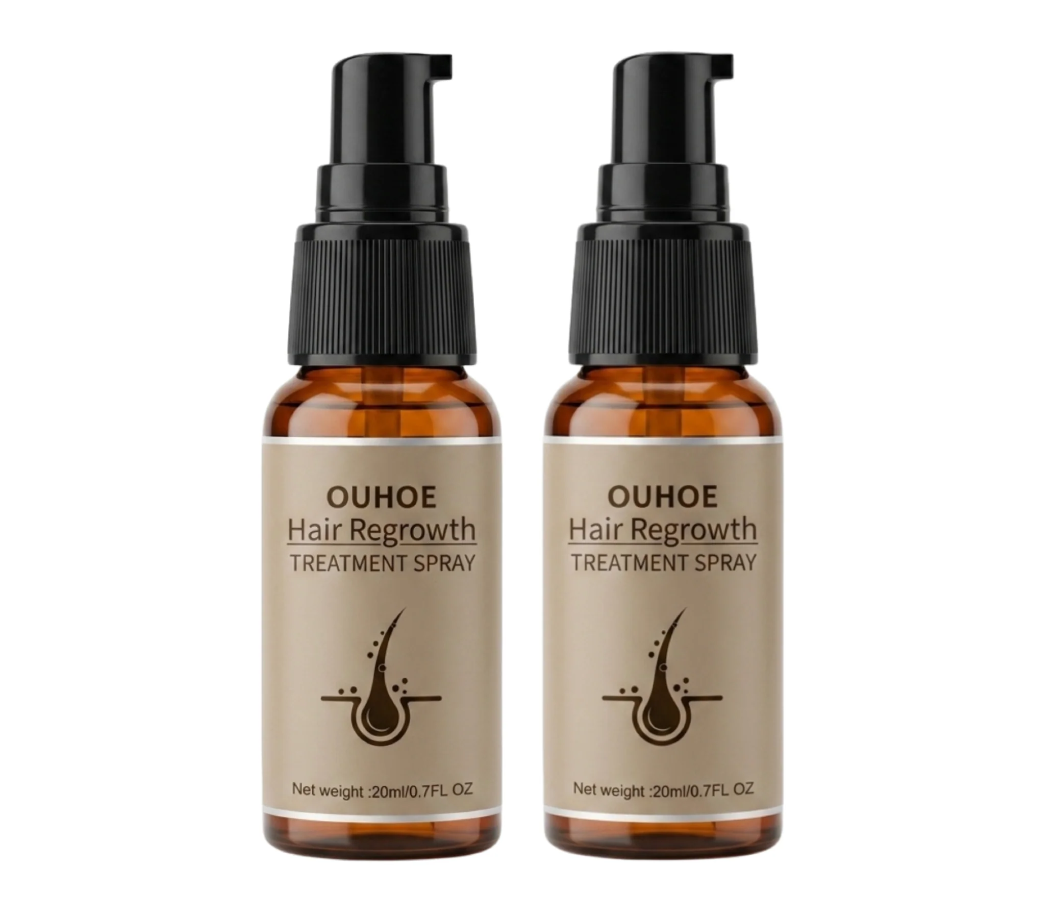 Ouhoe Hair Regrowth Treatment Spray 20ml (2pc)