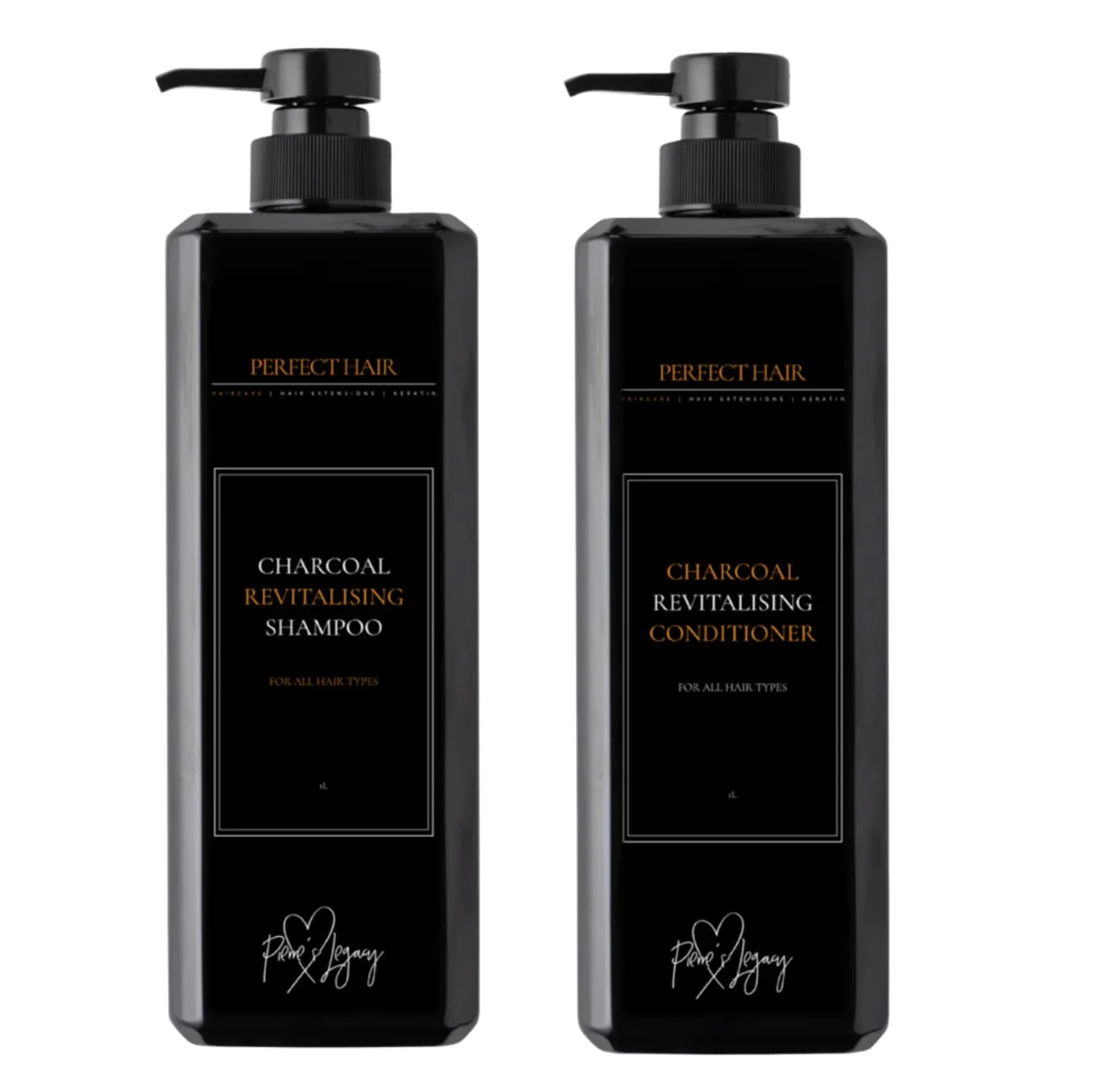 Perfect Hair Charcoal Revitalising Shampoo and Conditioner 1000ml